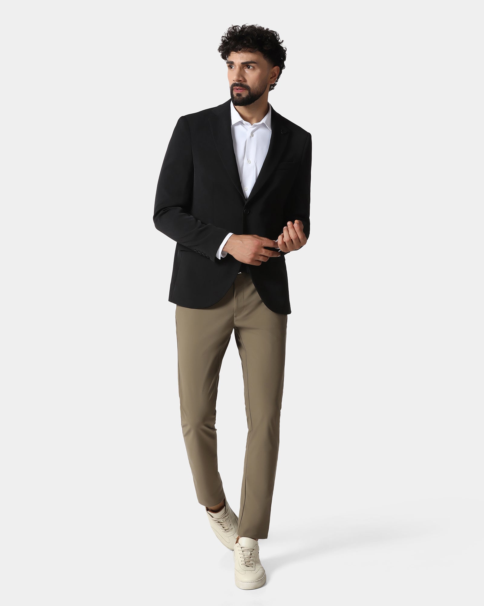 Black TechPro Solid Blazer - Absolute