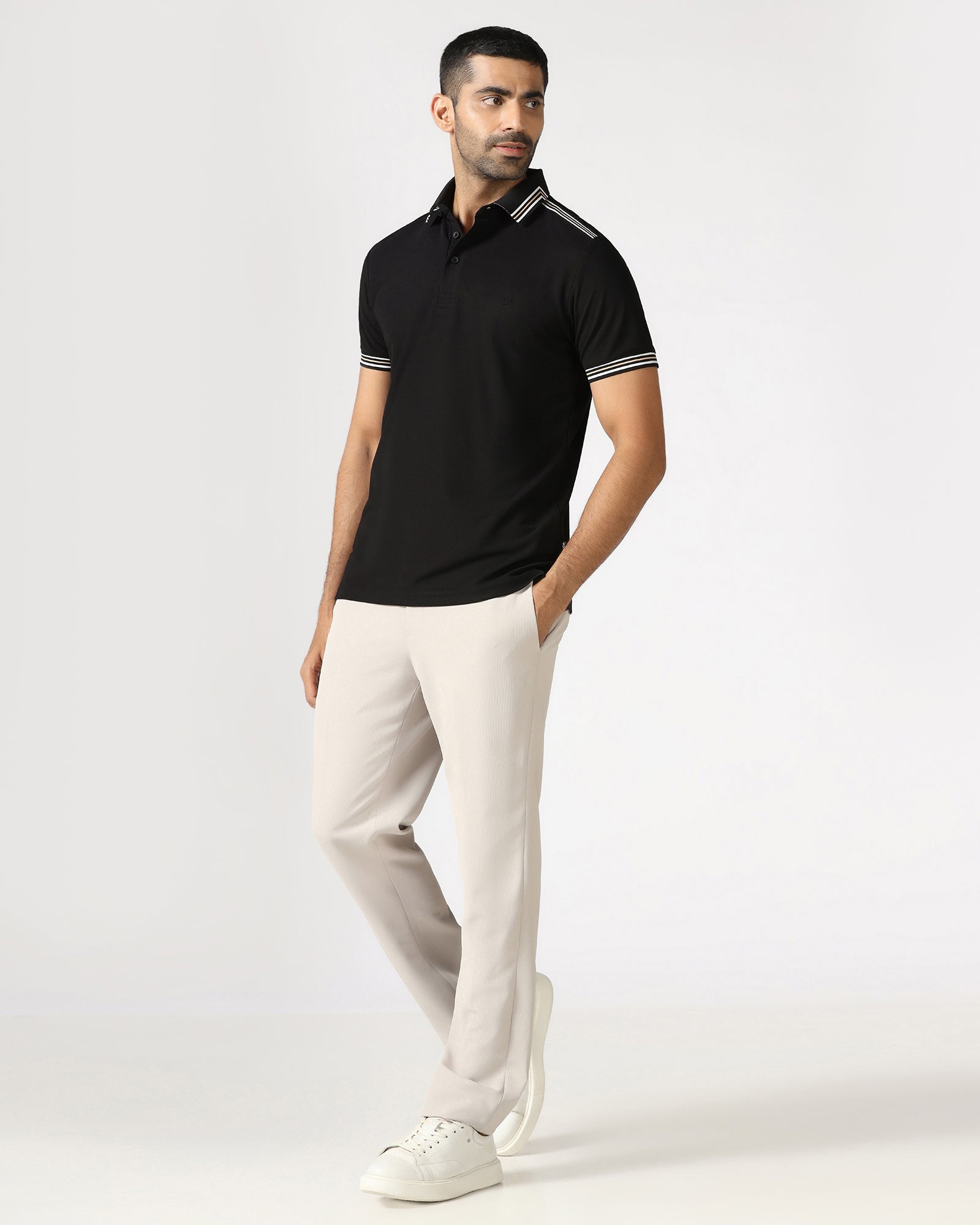 Black TechPro Solid Polo - Logan