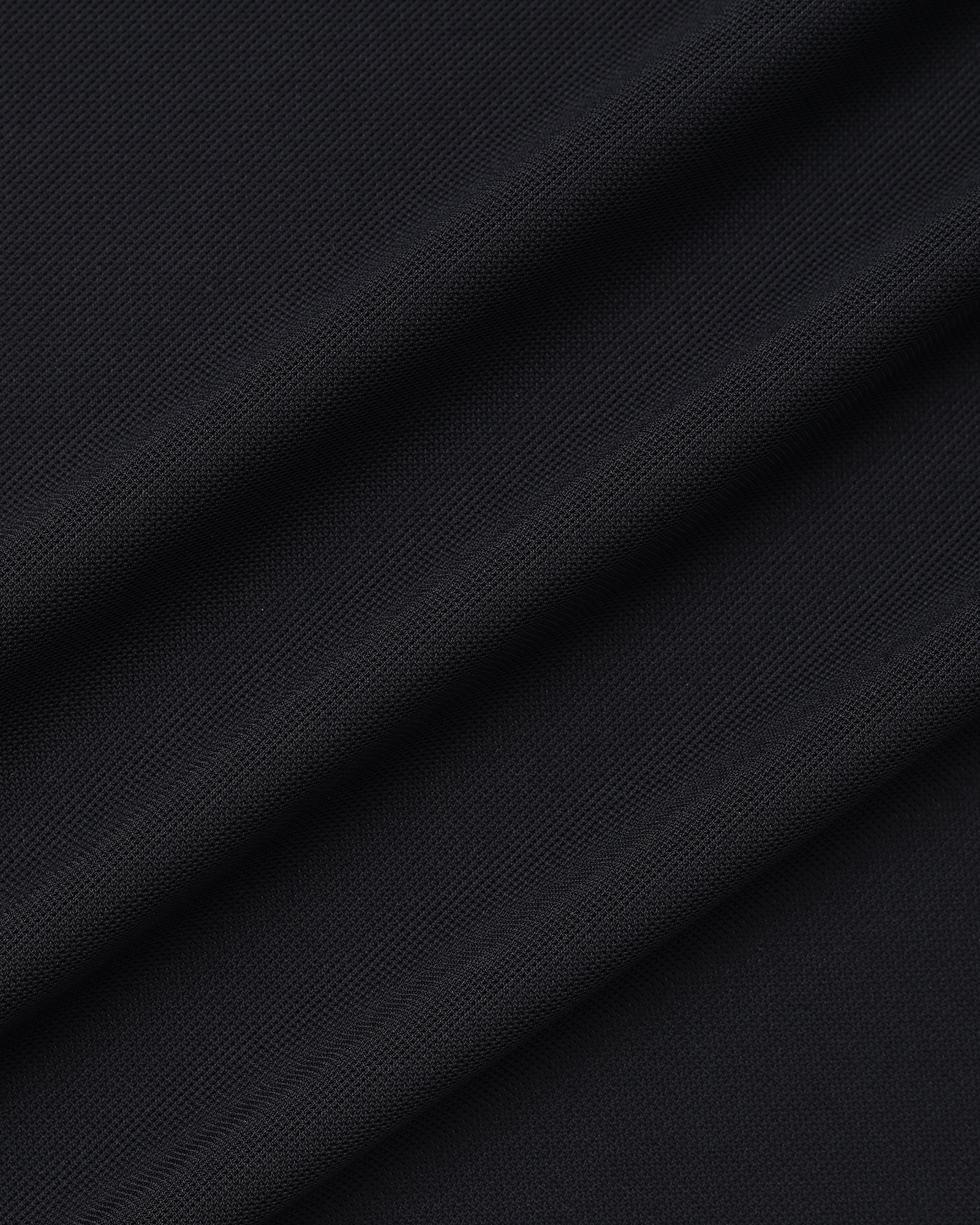 Black Half Sleeve TechPro Solid Shirt - Kanon