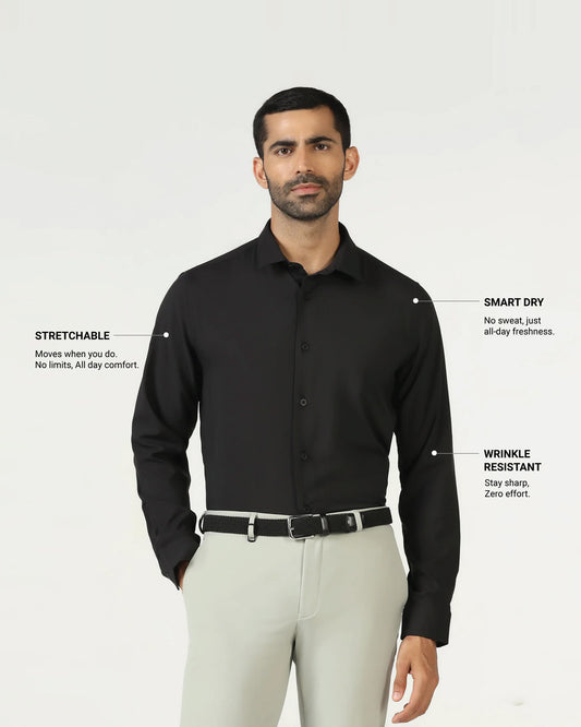 Black TechPro Solid Shirt - Shephard