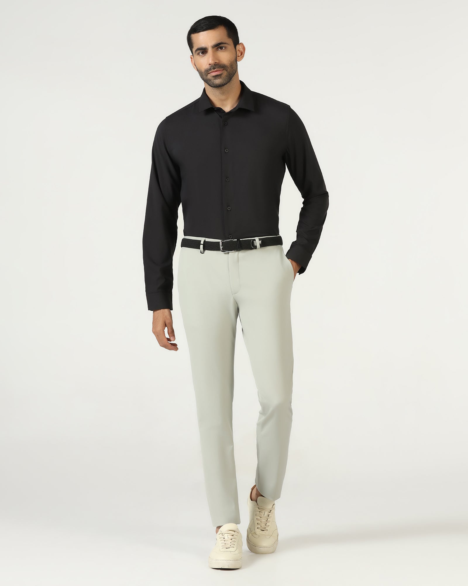 Black Techpro Solid Shirt - Shephard