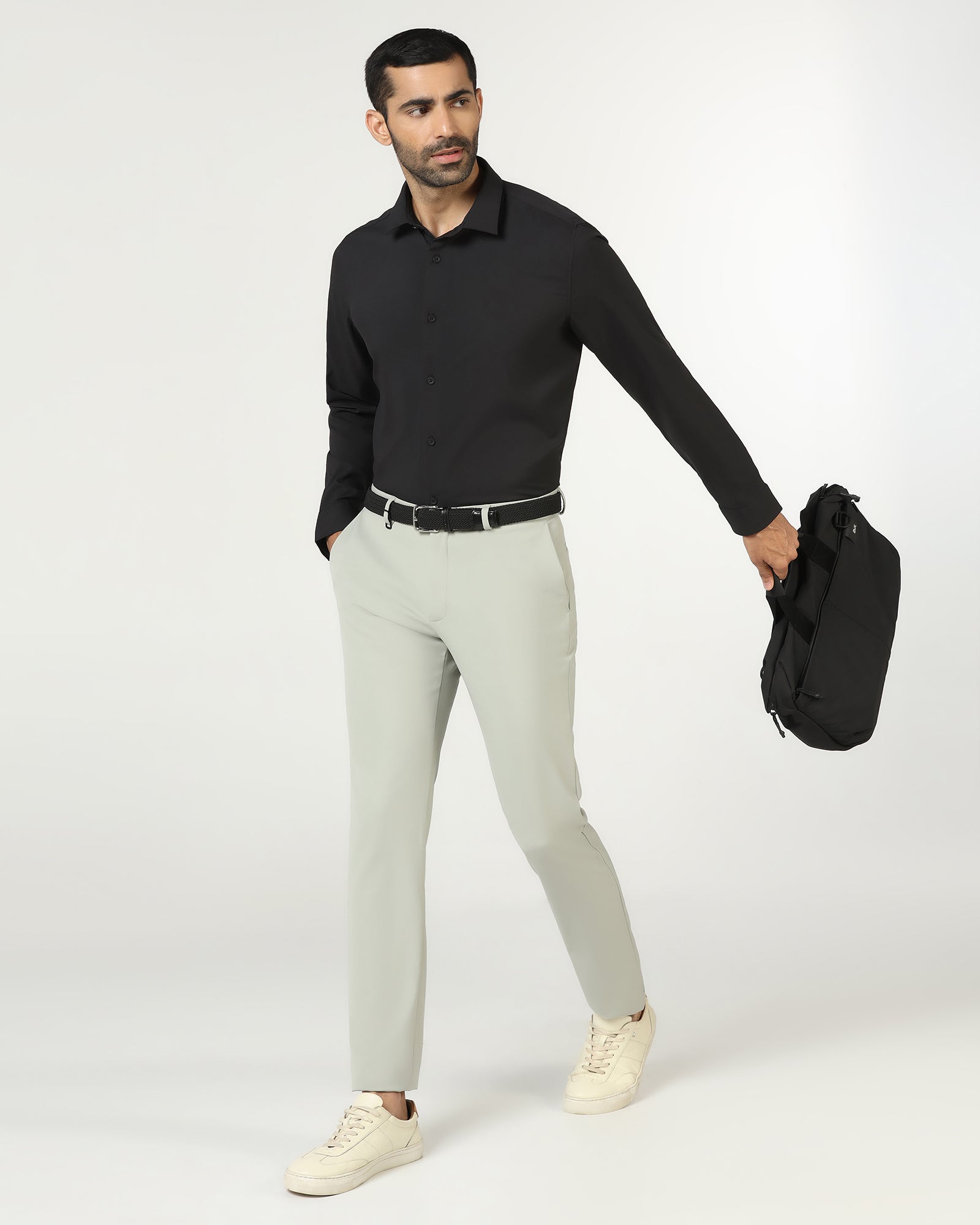 Black Techpro Solid Shirt - Shephard