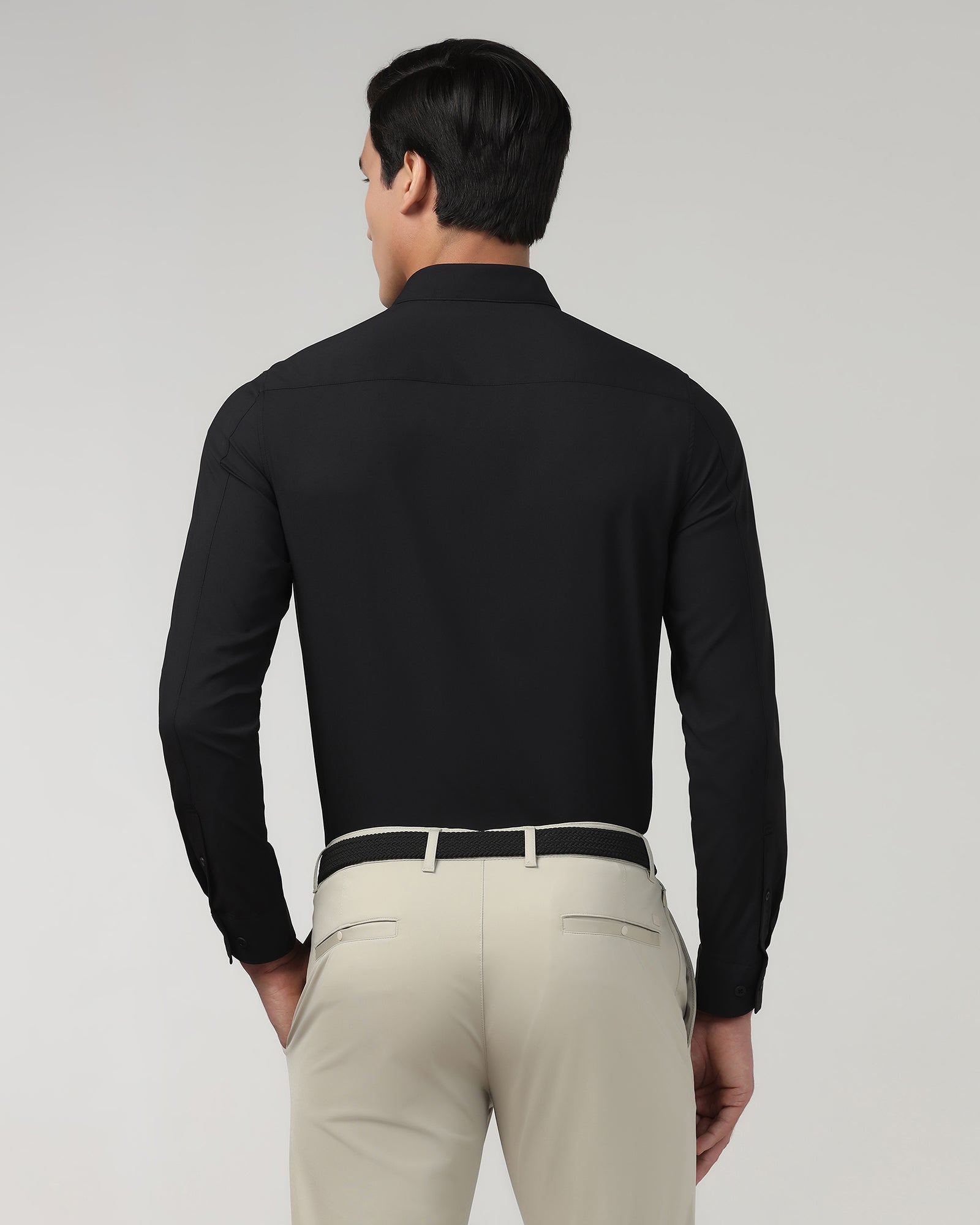 Black TechPro Solid Shirt - Shephard