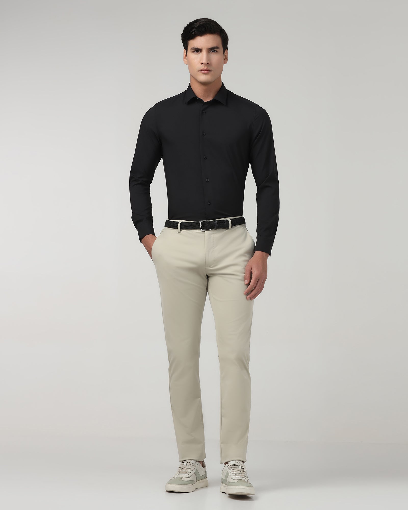 Black TechPro Solid Shirt - Shephard
