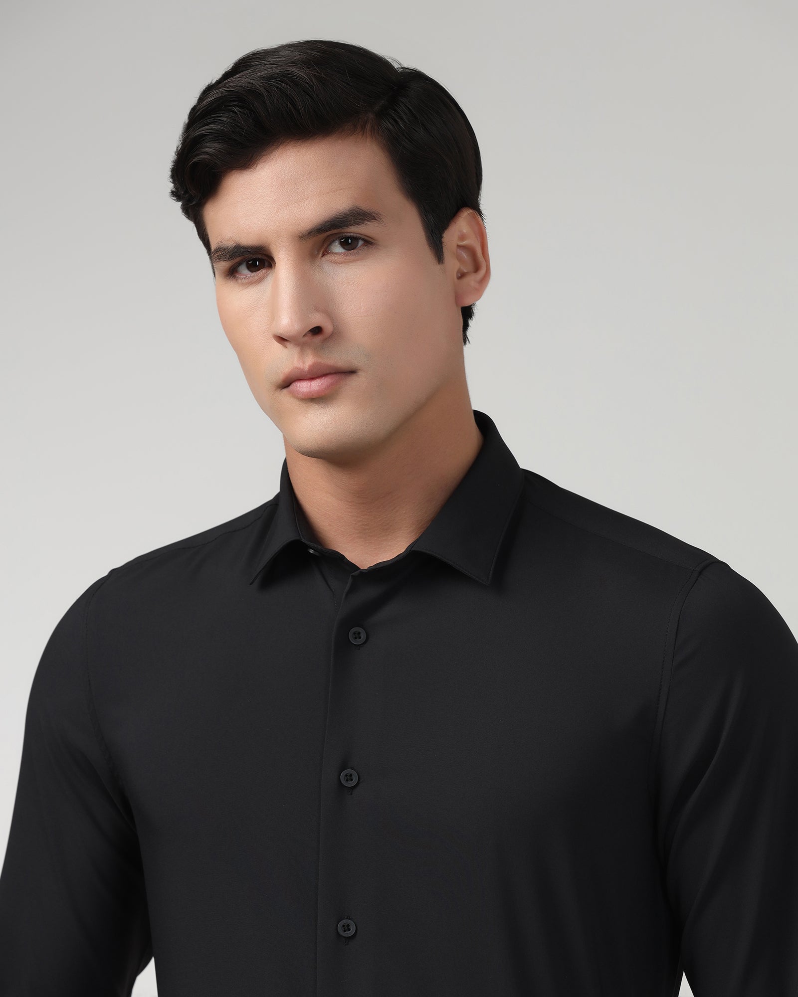 Black TechPro Solid Shirt - Shephard