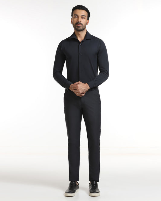 Black TechPro Textured Khakis - Ticino