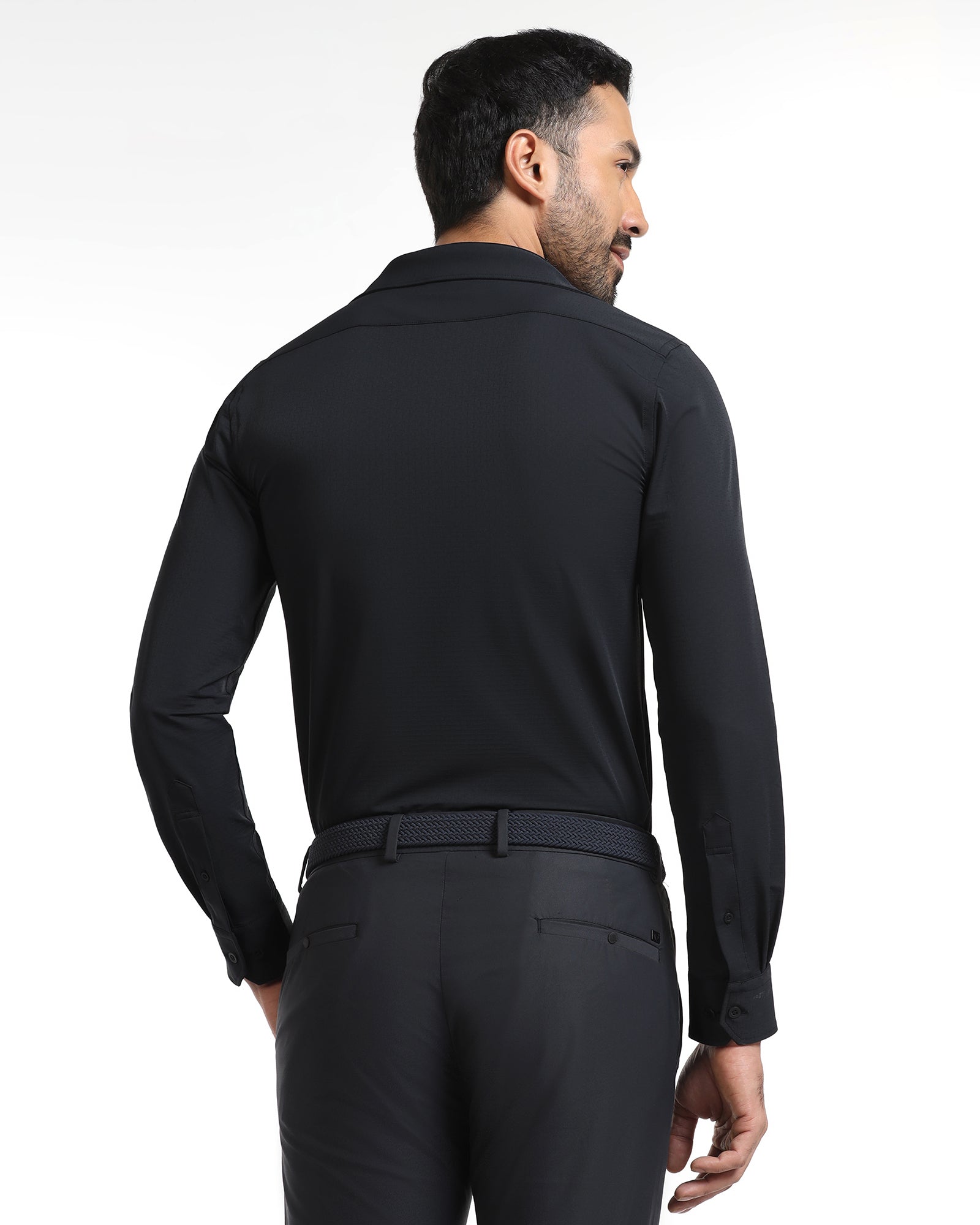 Black TechPro Textured Shirt - Genepy