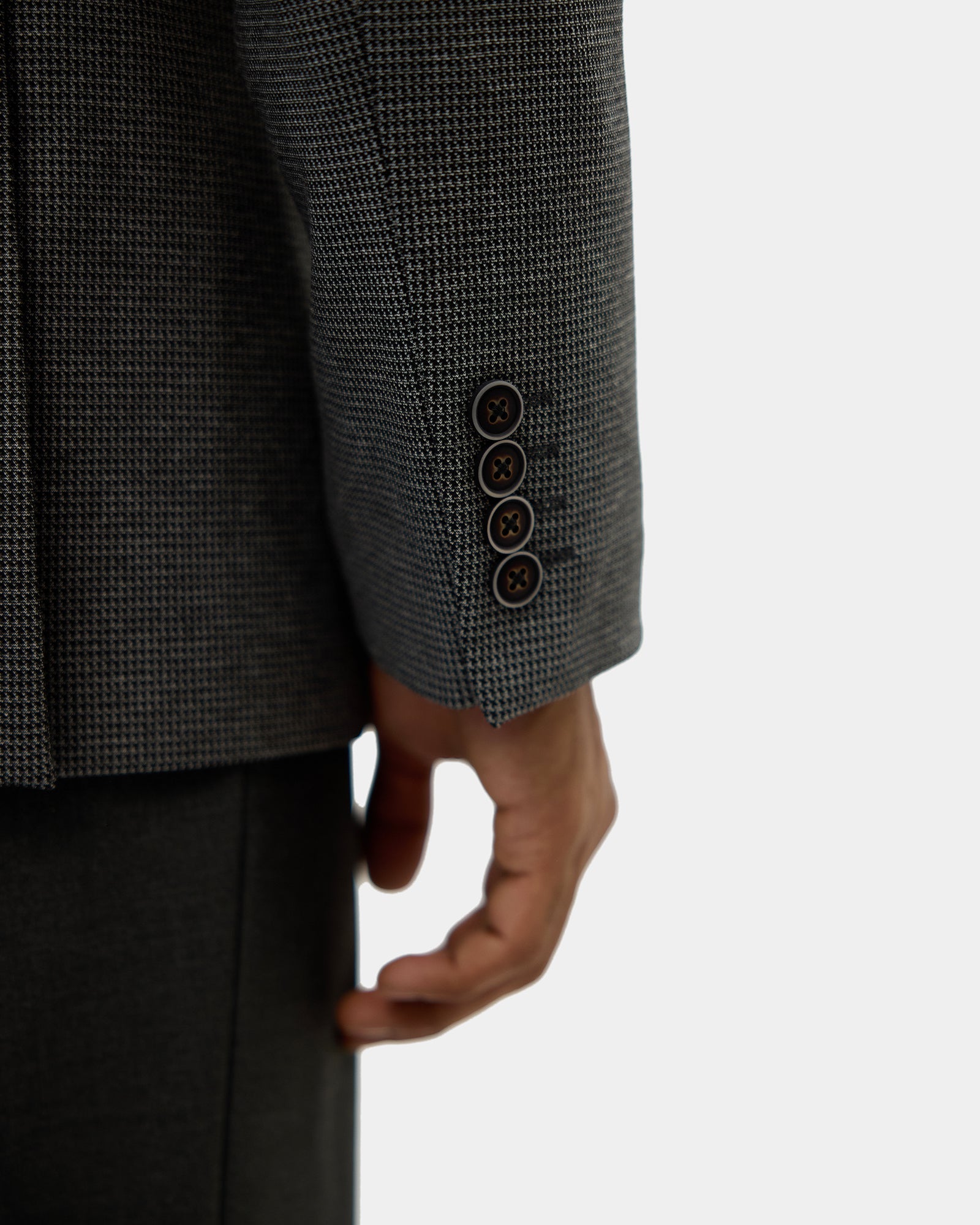 Black Textured Blazer - Cayson