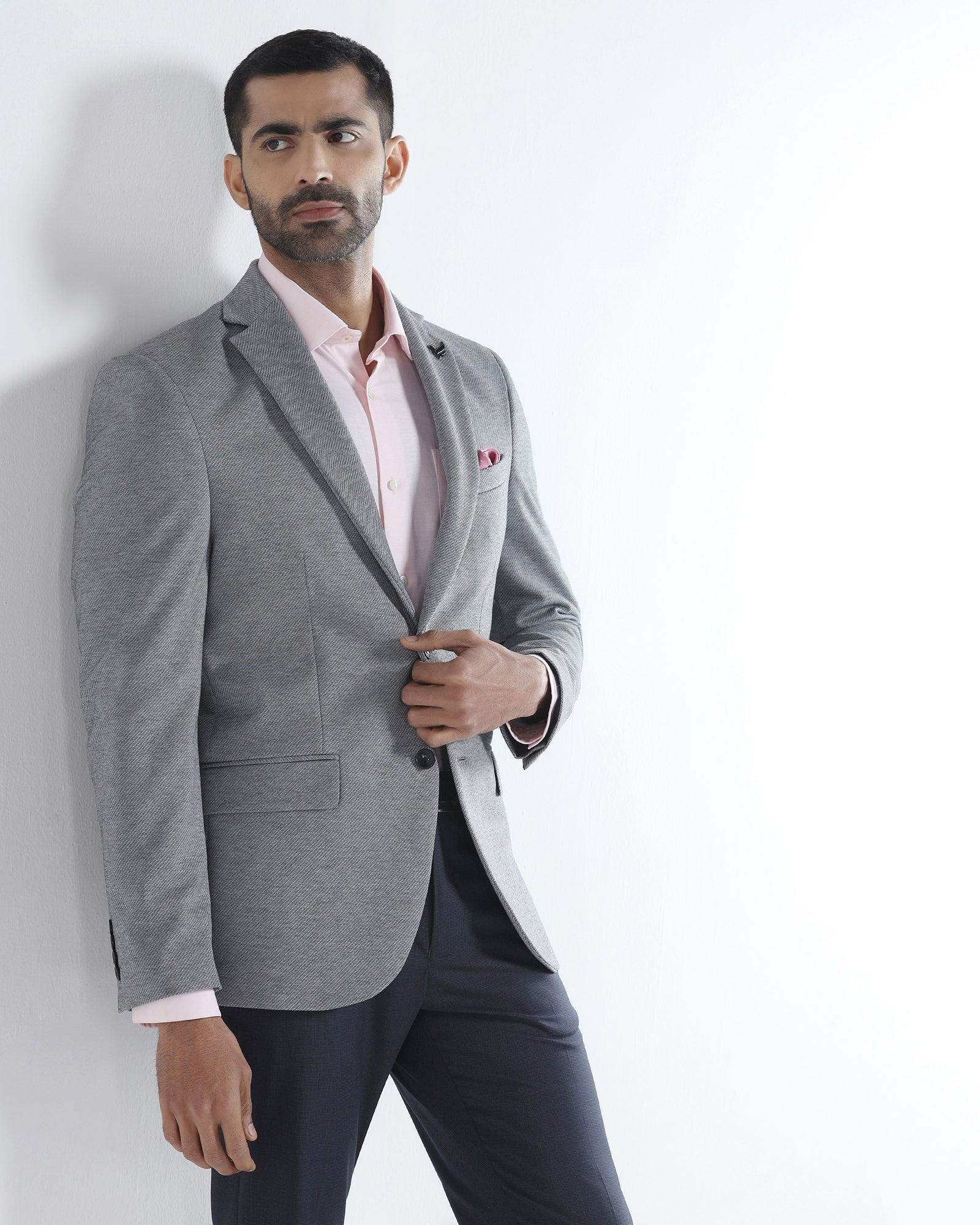 Black Textured Blazer - Declan