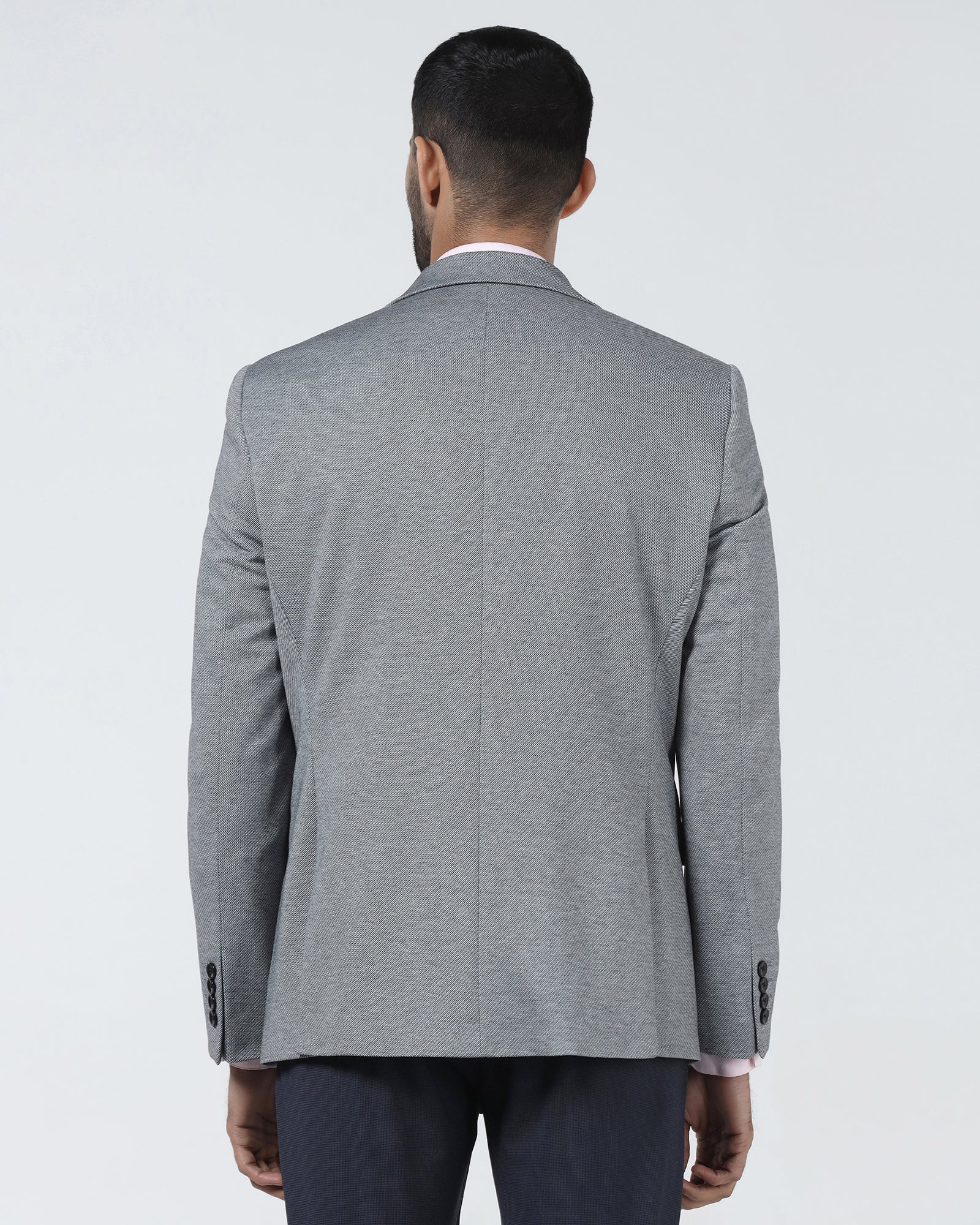 Black Textured Blazer - Declan