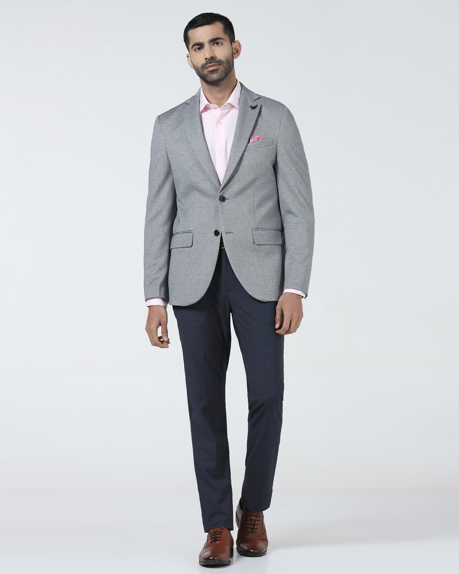 Black Textured Blazer - Declan