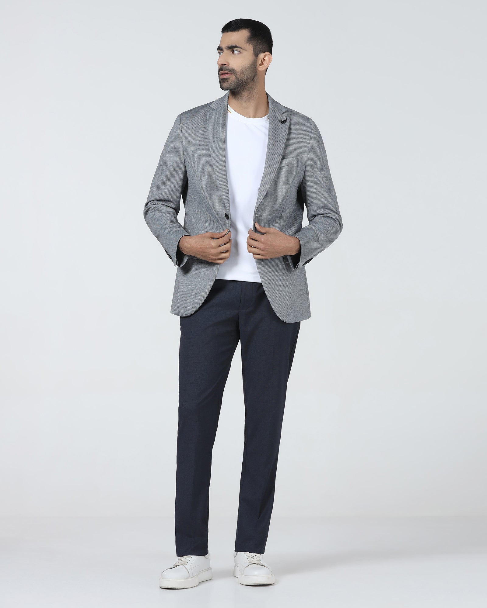 Black Textured Blazer - Declan