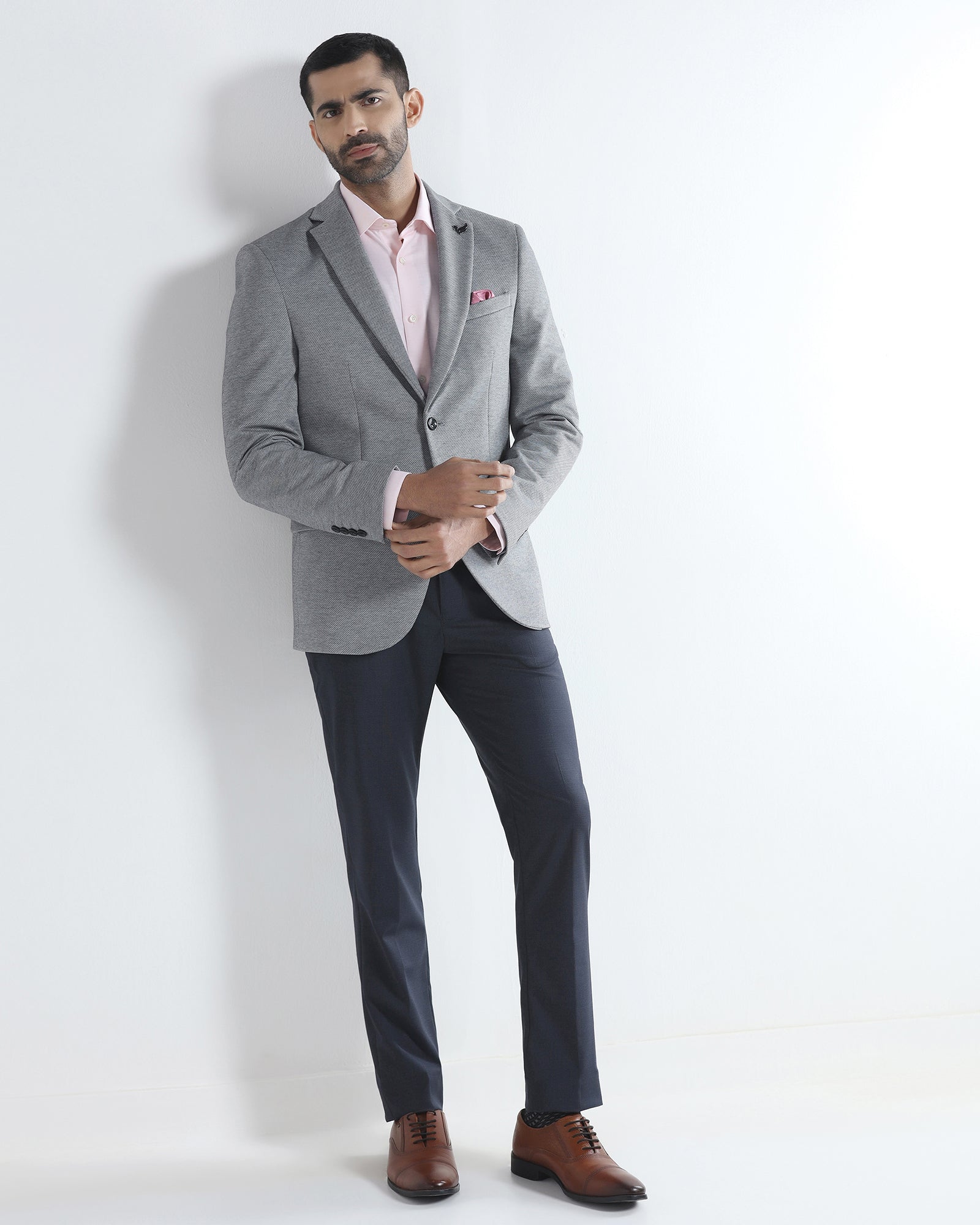 Black Textured Blazer - Declan