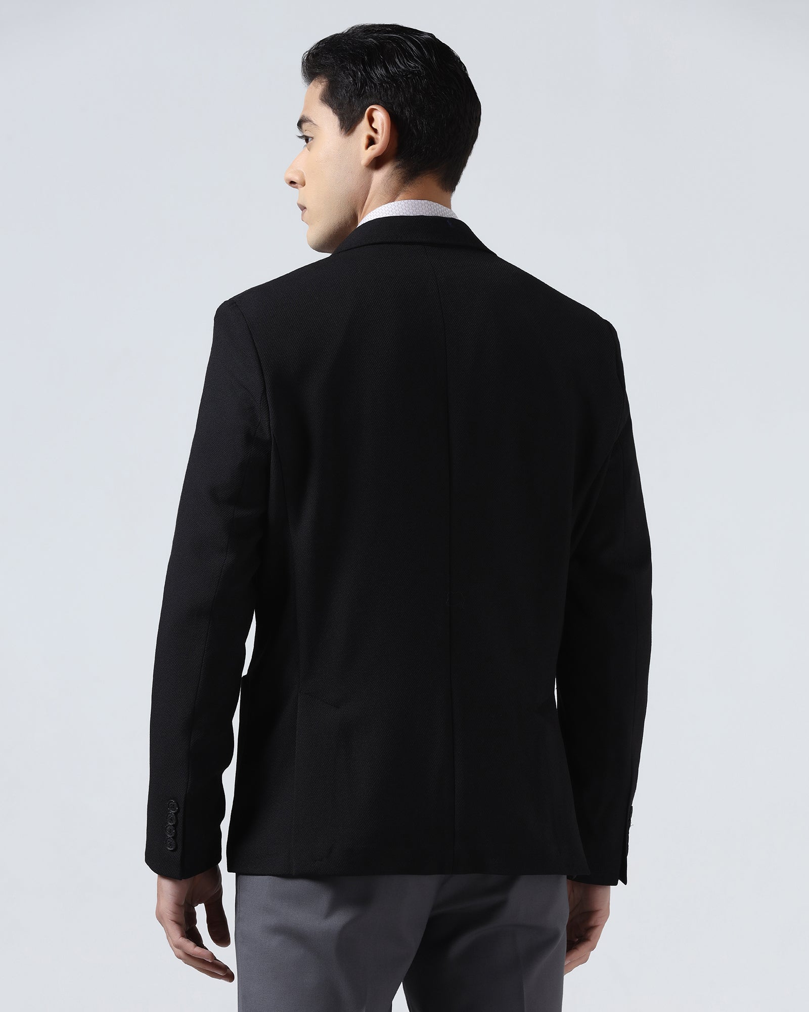 Black Textured Blazer - Wilson