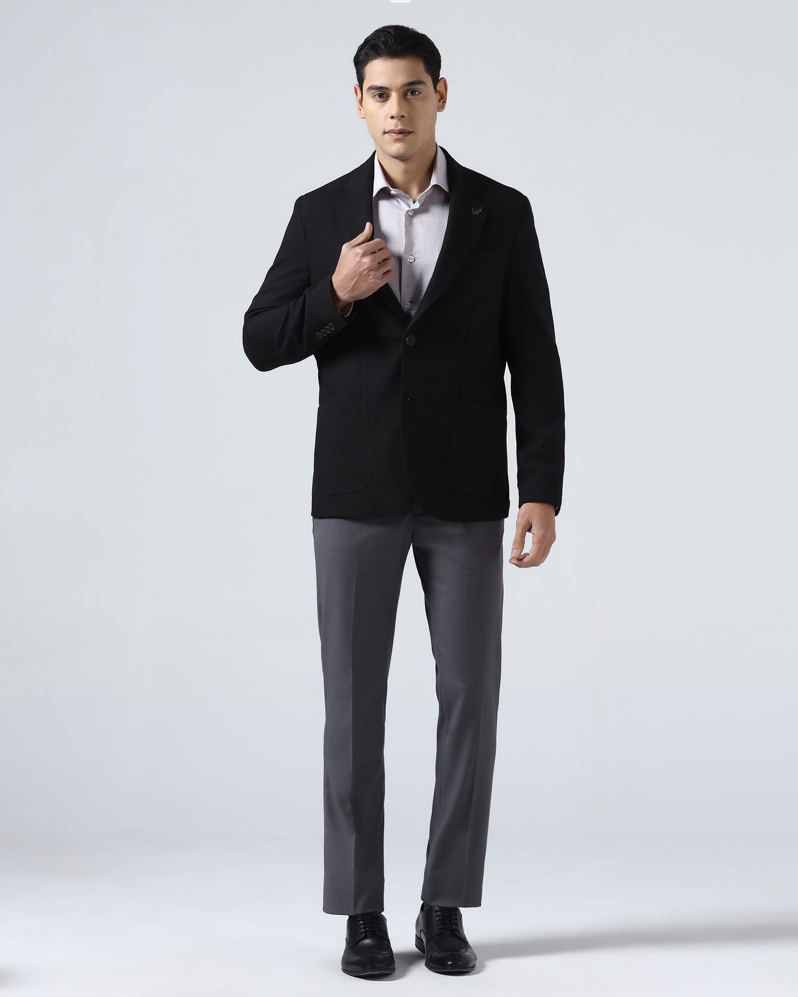 Black Textured Blazer - Wilson