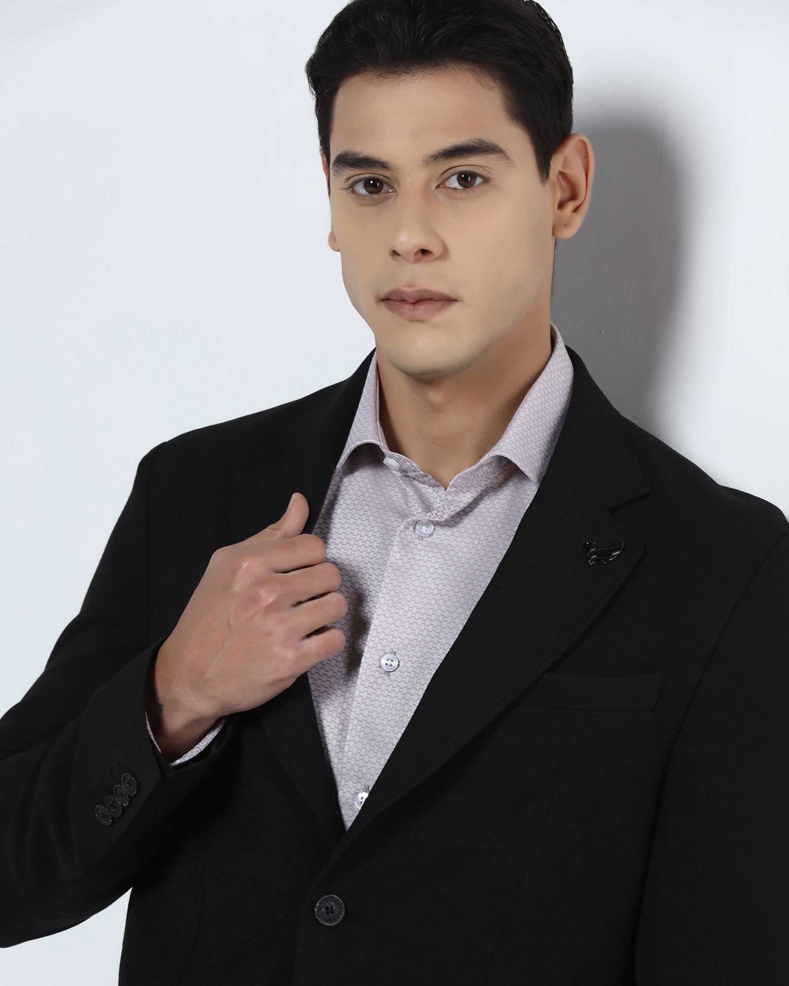 Black Textured Blazer - Wilson