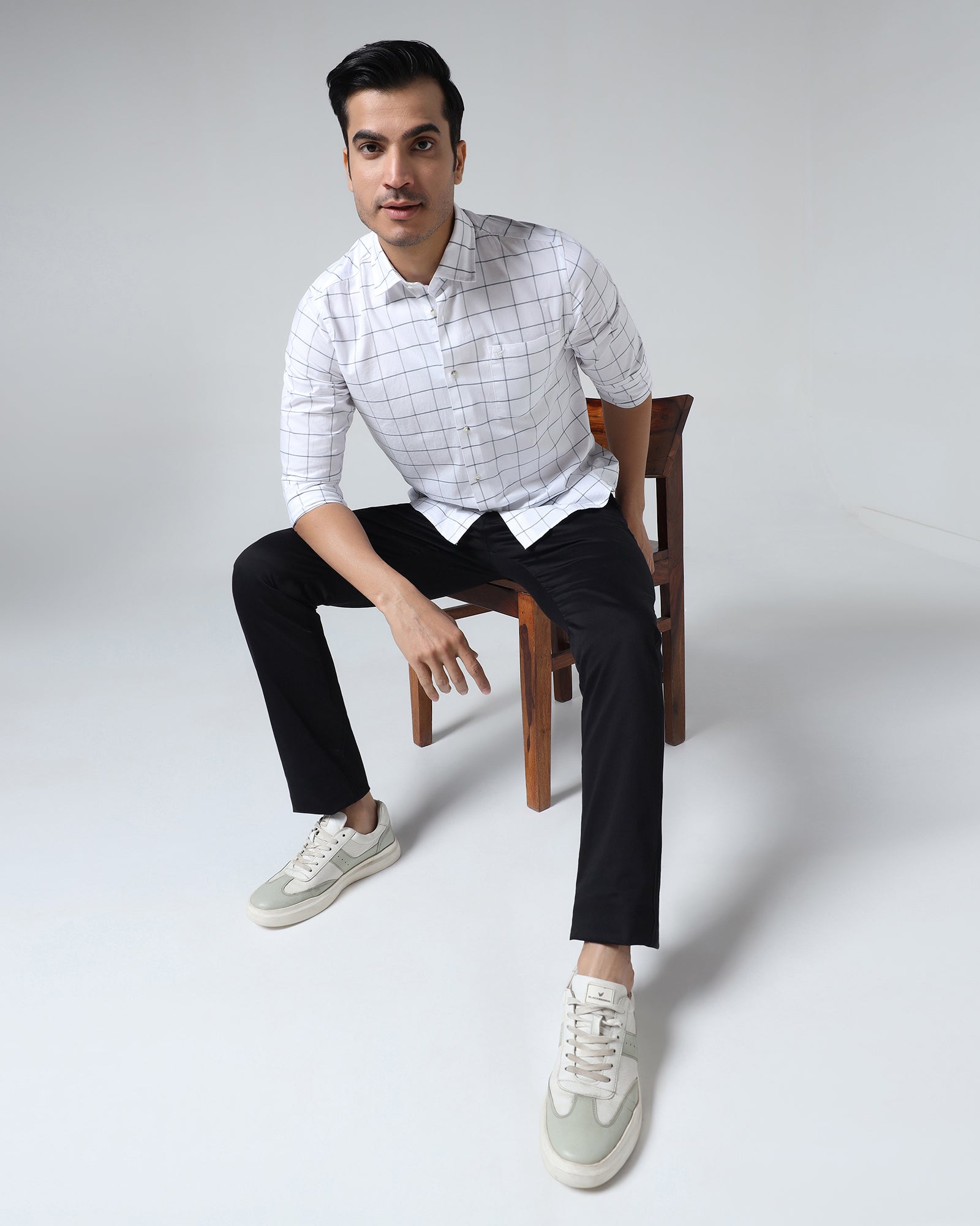 Black Textured Khakis - Mark