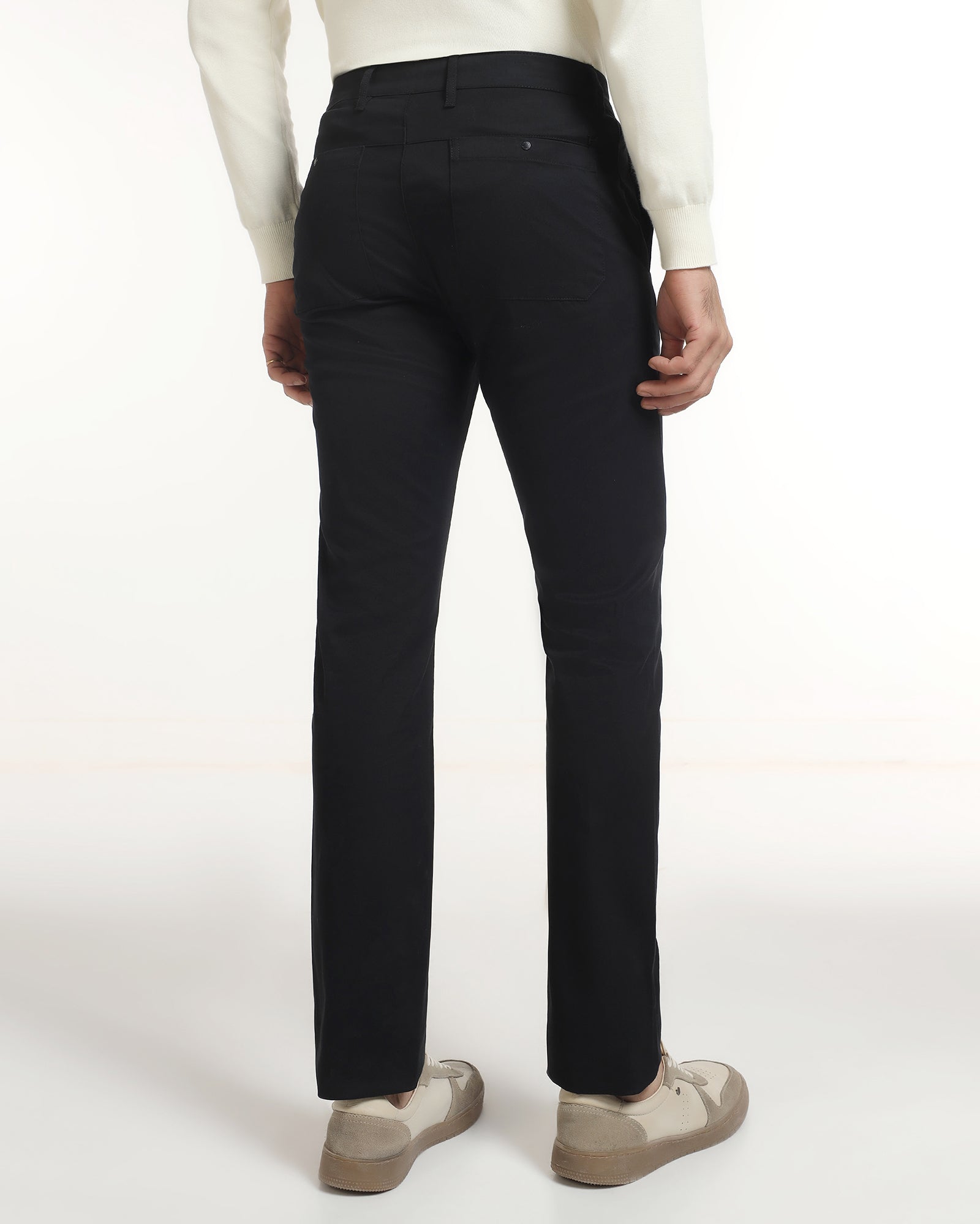 Black Textured Khakis - Ural