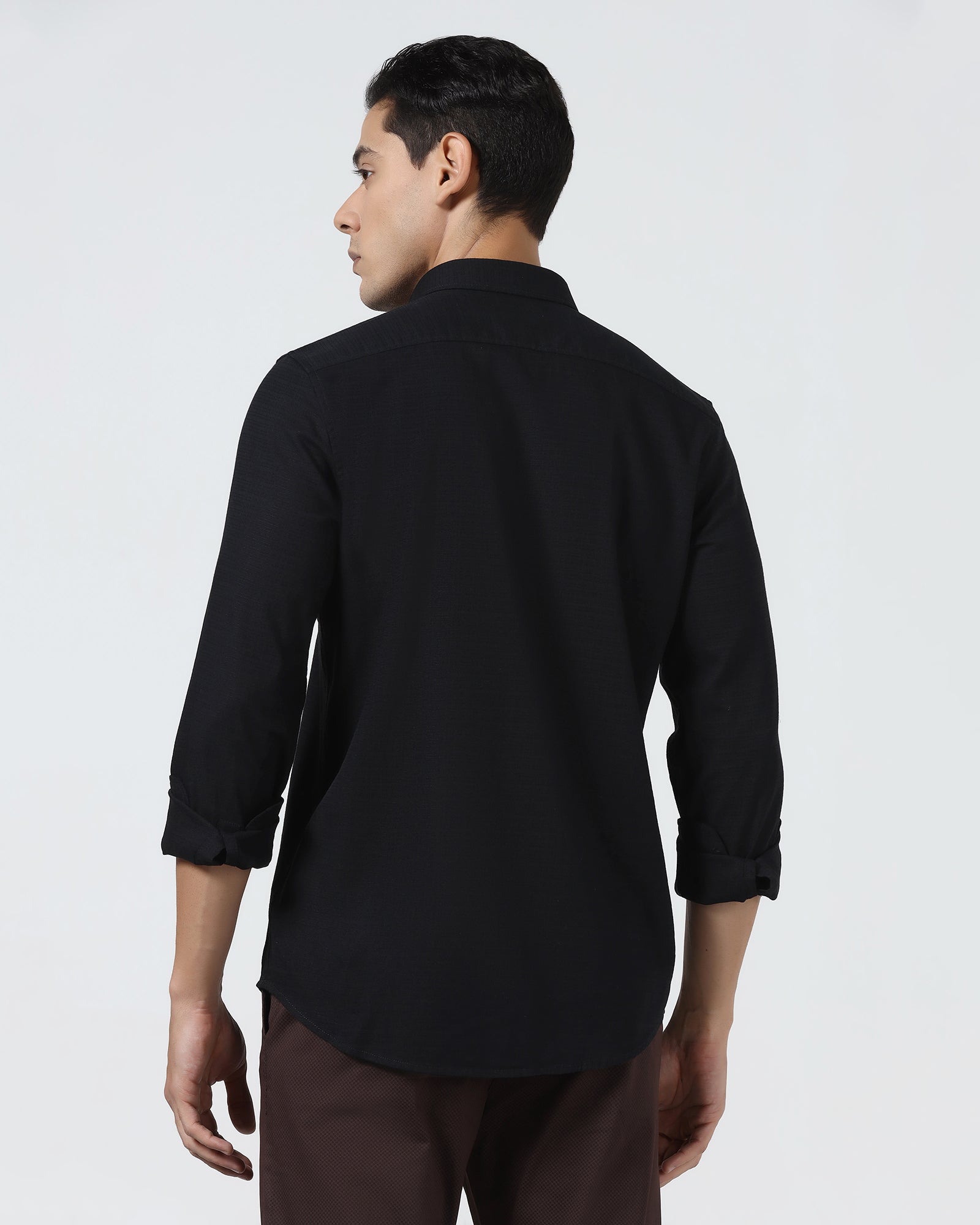 Black Textured Shirt - Arthur
