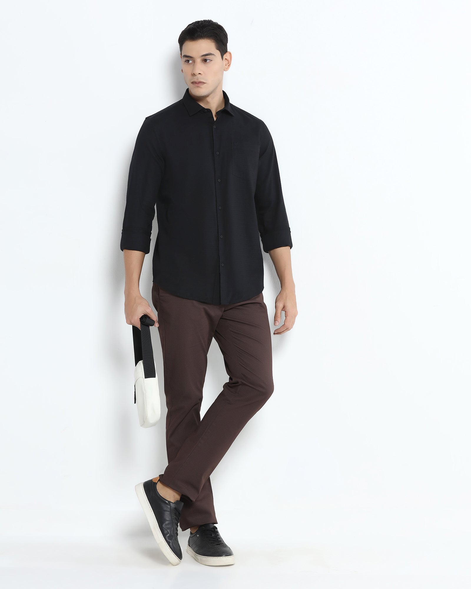 Black Textured Shirt - Arthur