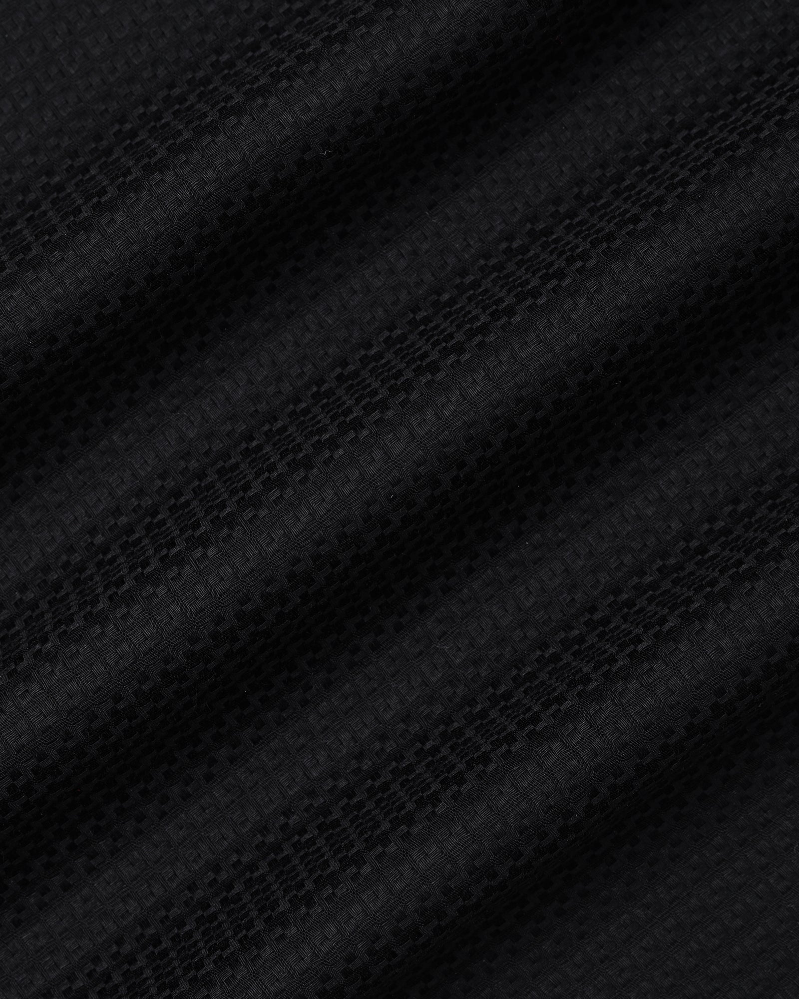 Black Textured Shirt - Skater