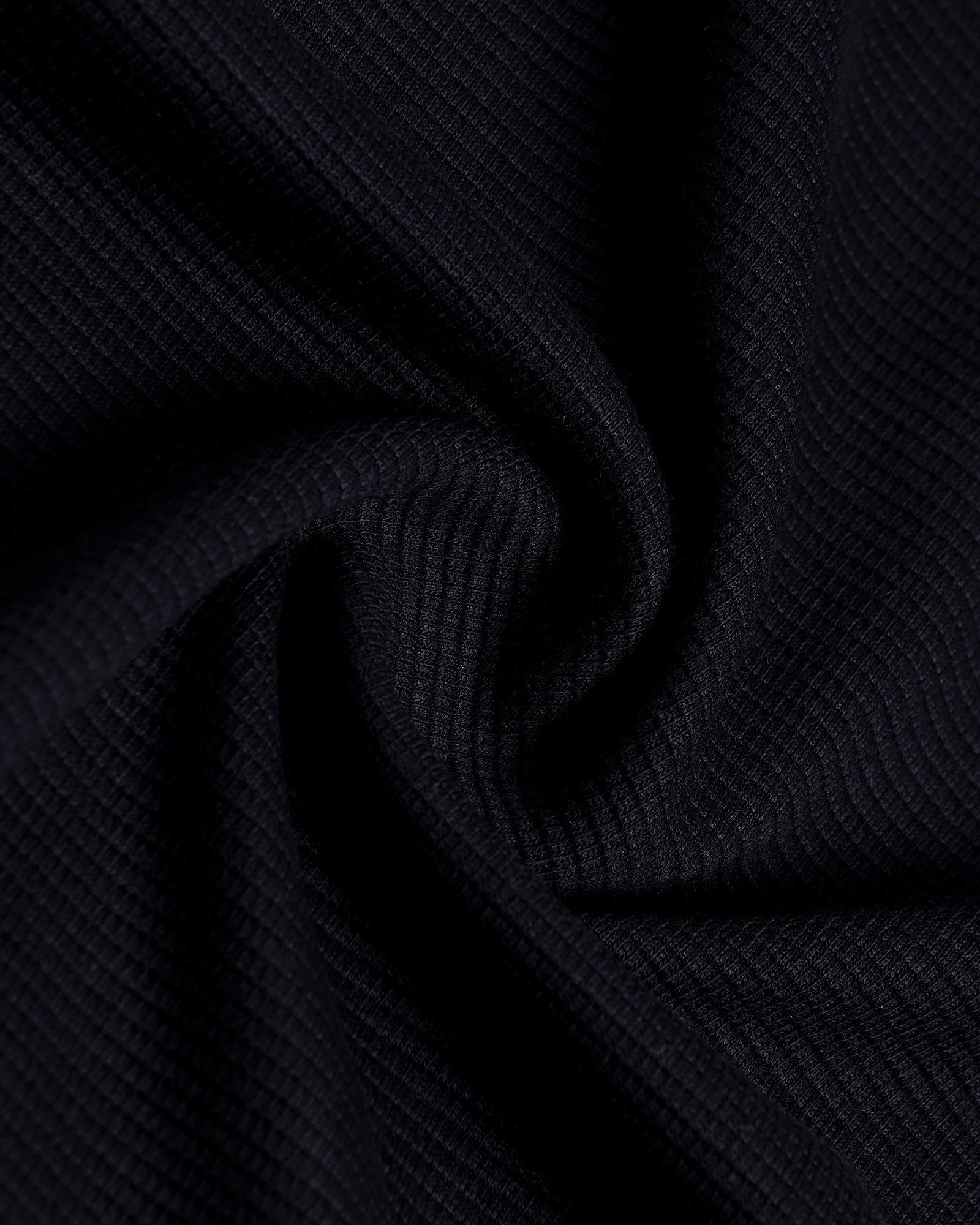 Black Textured Polo - Viggo