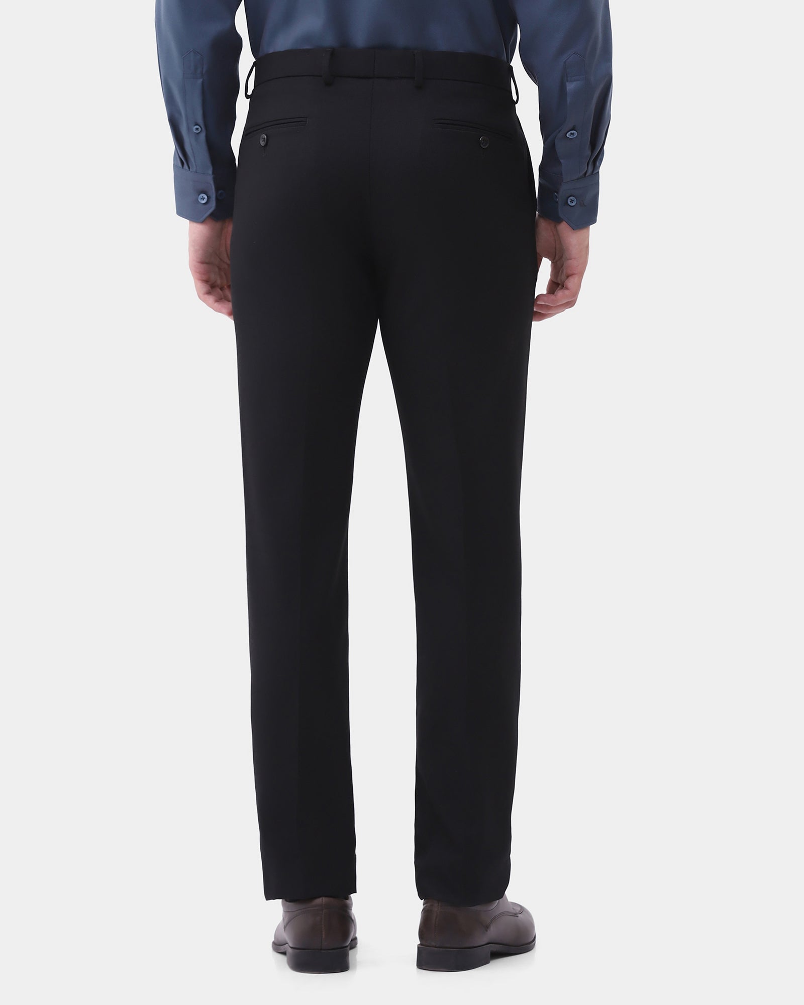 Black Textured Trouser - Achill
