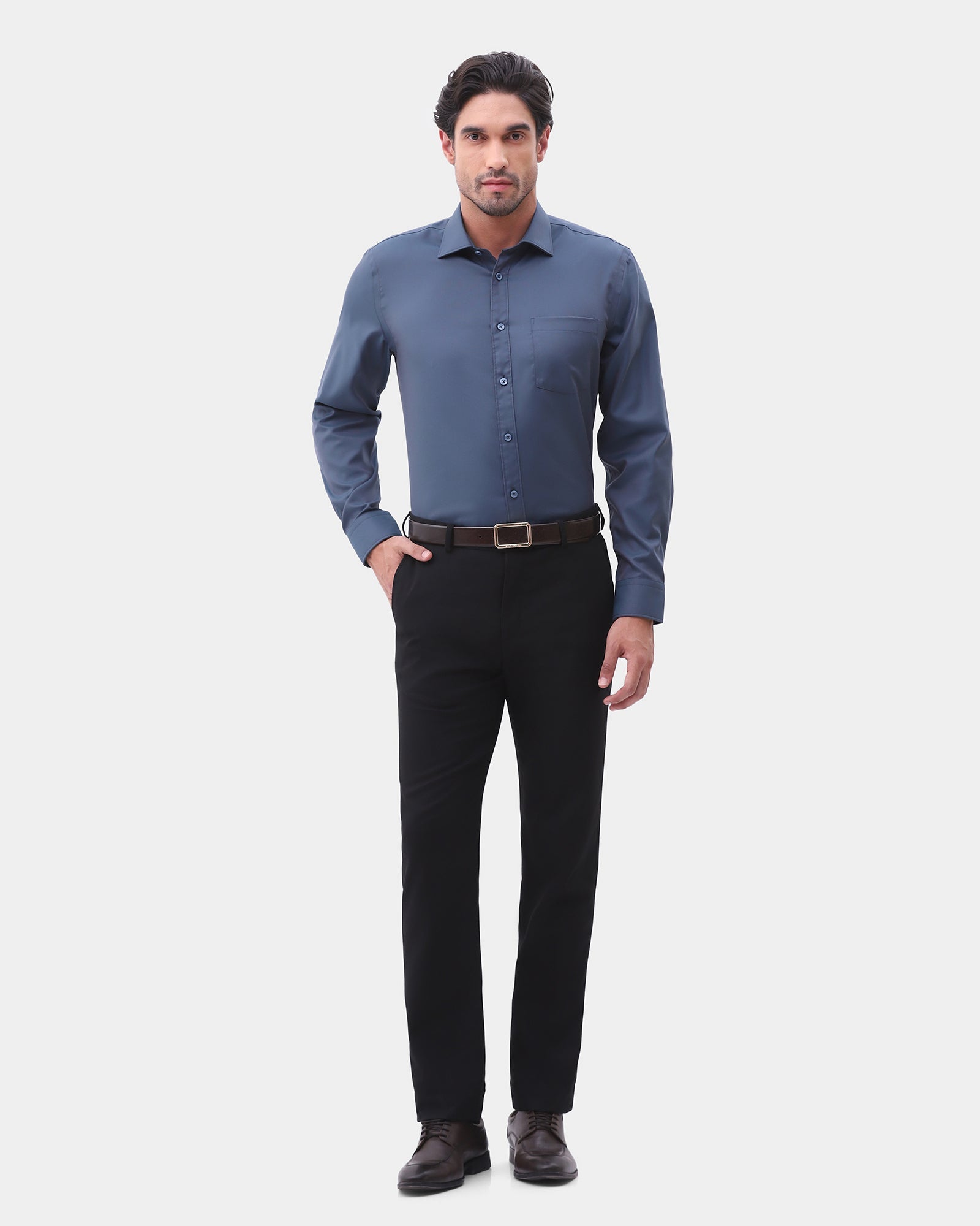 Black Textured Trouser - Achill