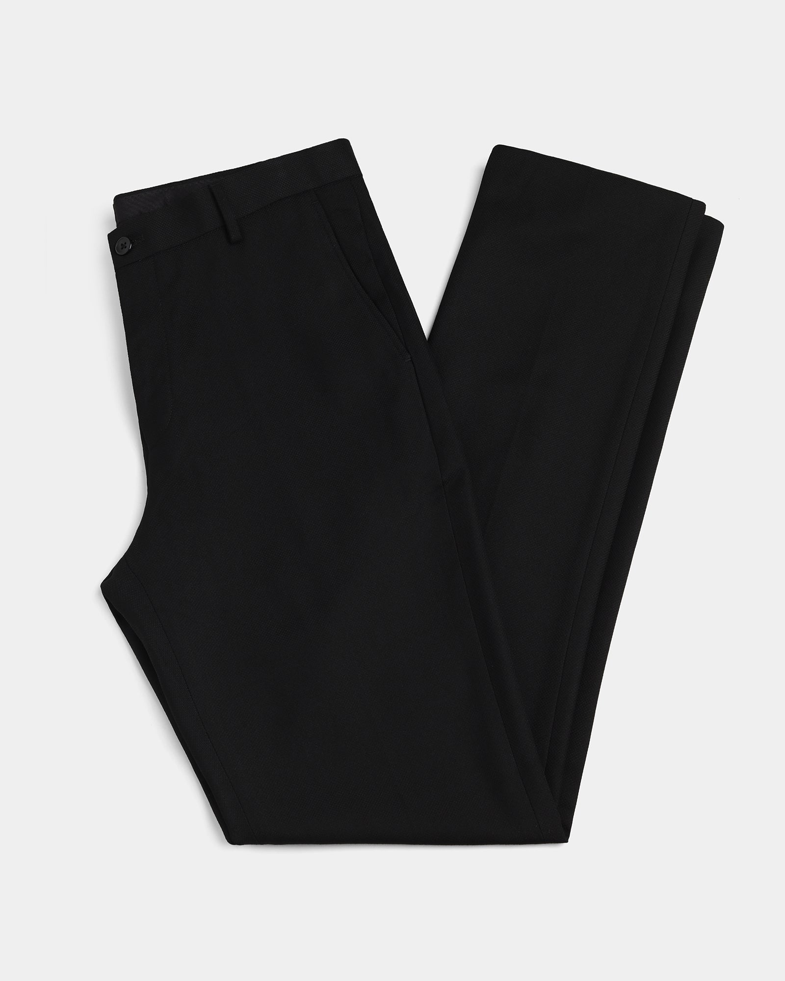Black Textured Trouser - Achill