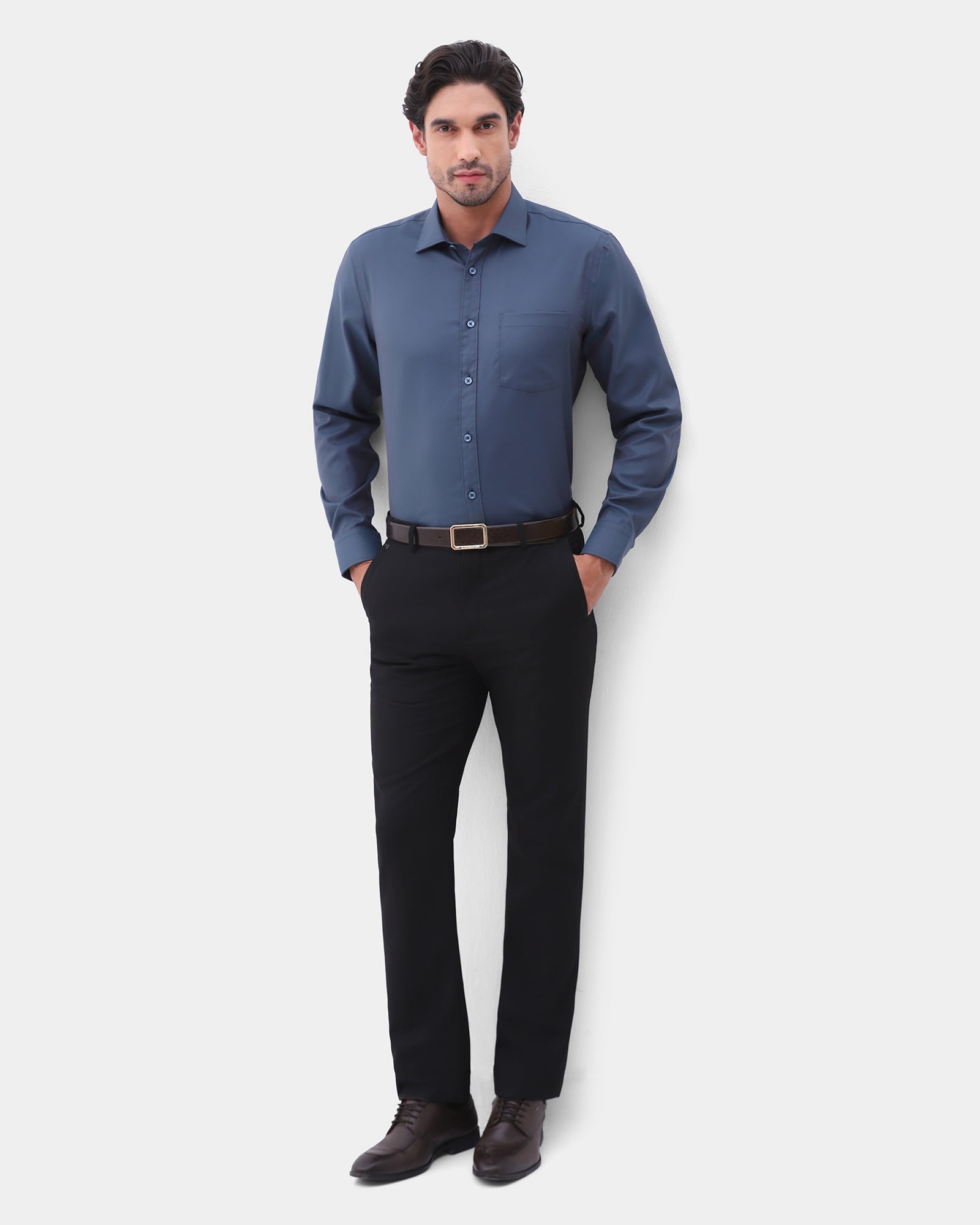 Black Textured Trouser - Achill