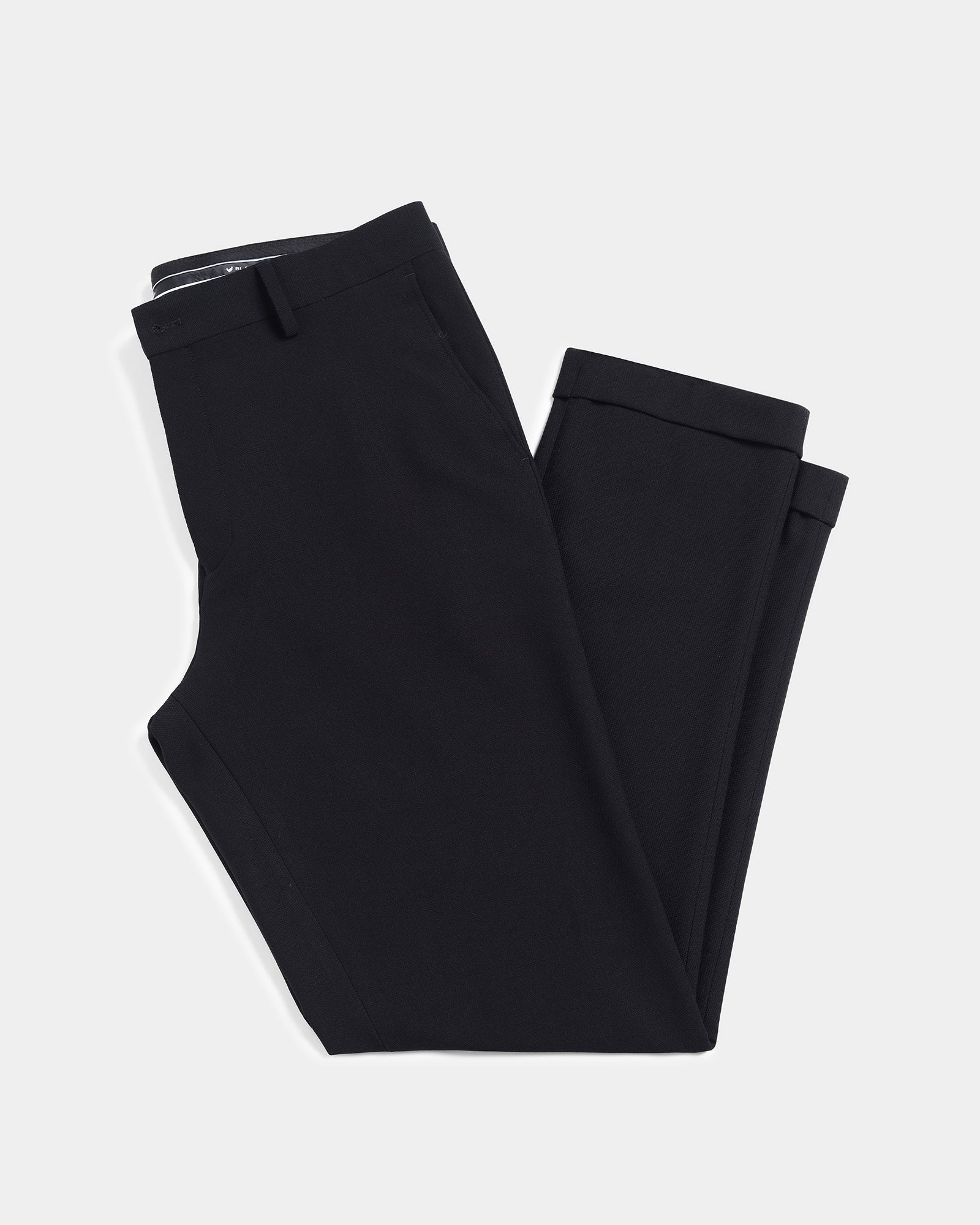Black Textured Trouser - Palmer