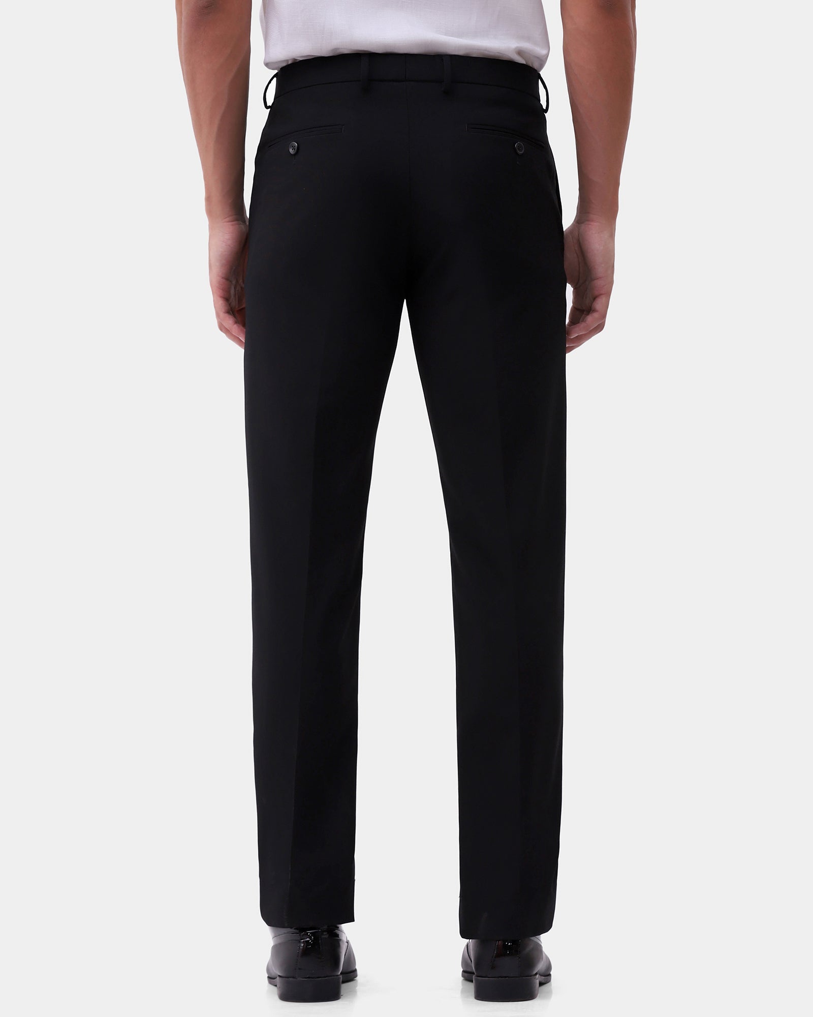 Black Textured Trouser - Taeh