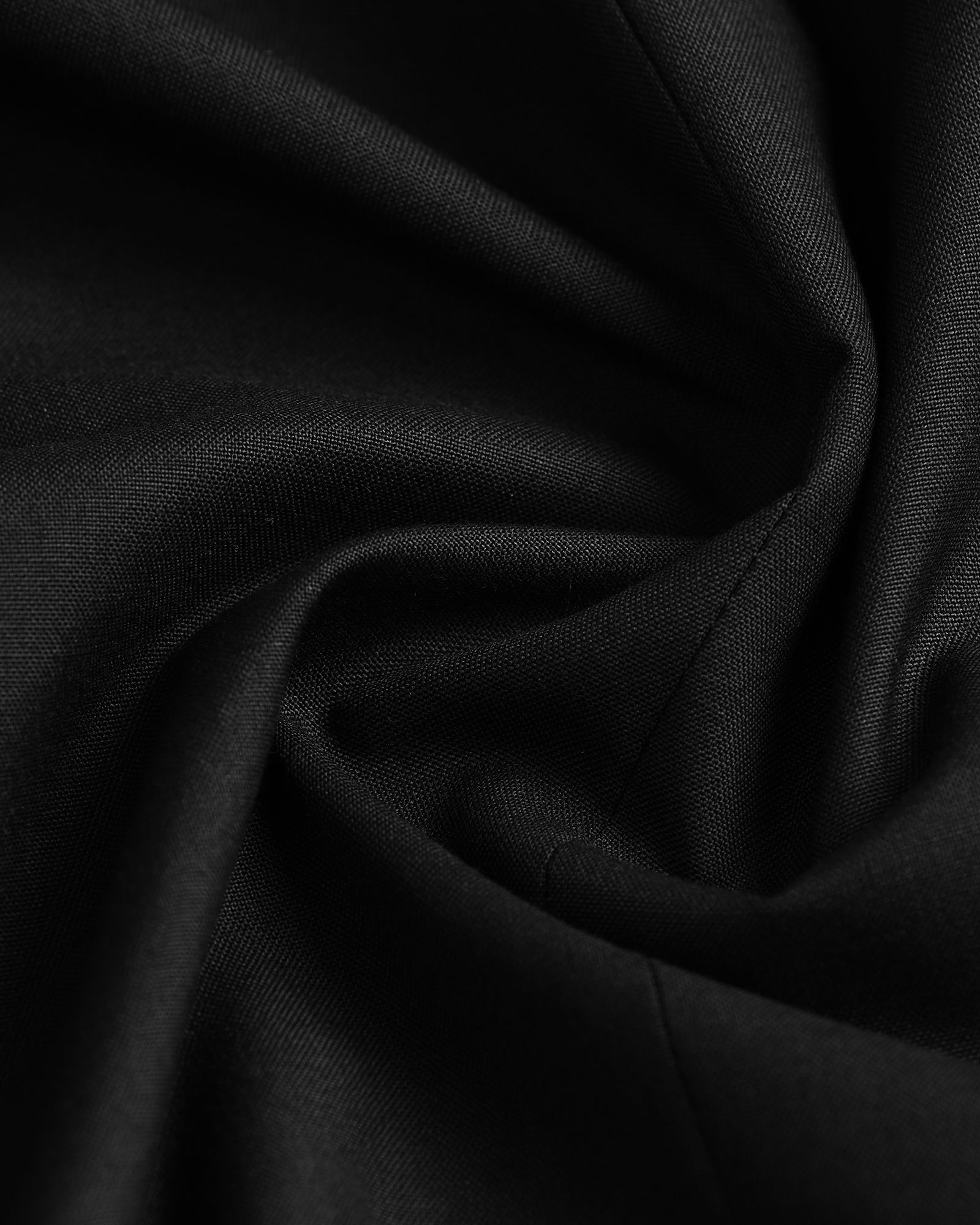 Black Two Piece Solid Suit - Jorris