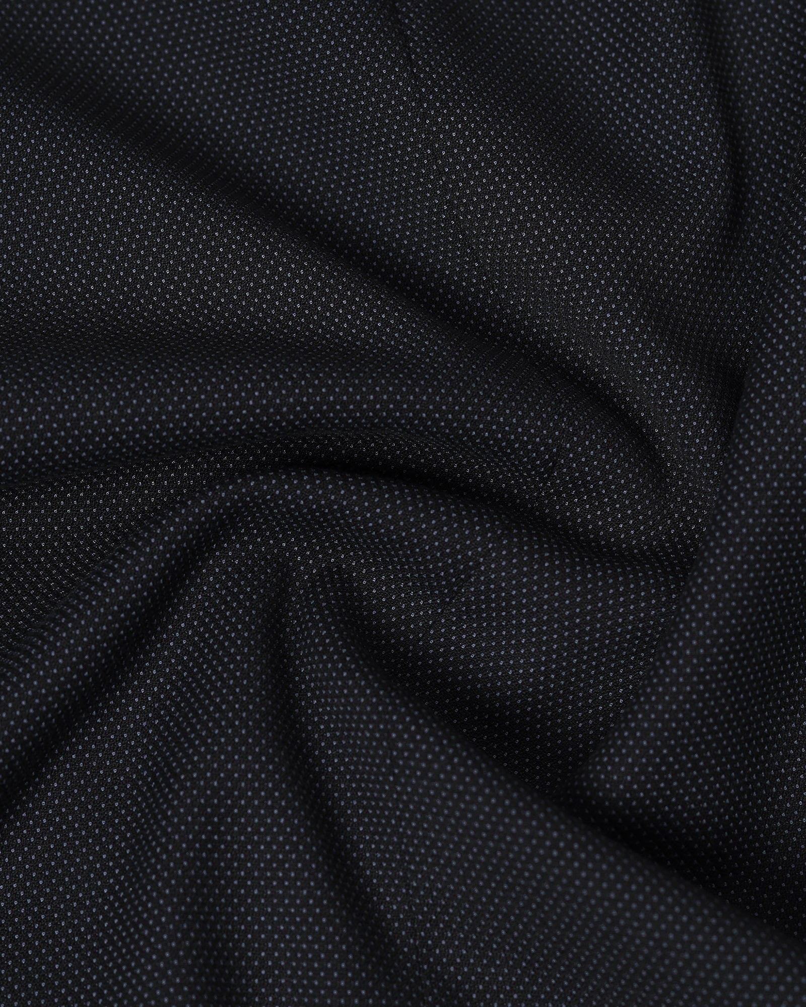 Black Two Piece Textured Suit - Hams