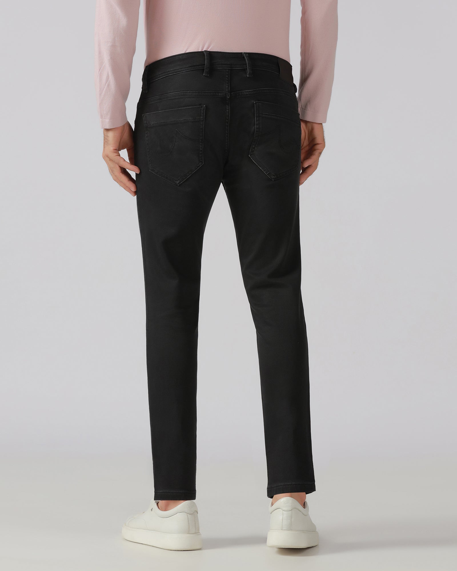 Black Ultrasoft Skinny Cropped Jeans - Alfons