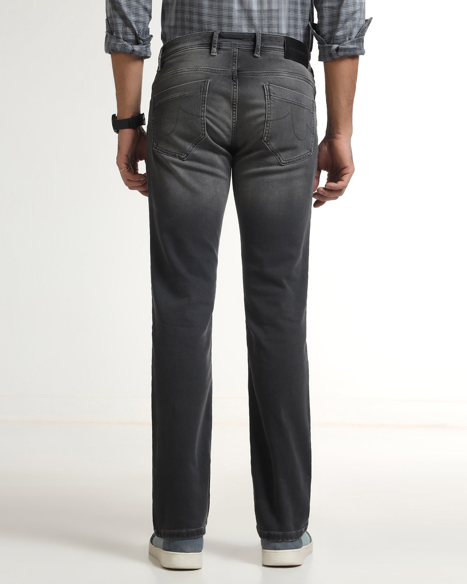 Black Ultrasoft Straight Comfort Jeans - Calus