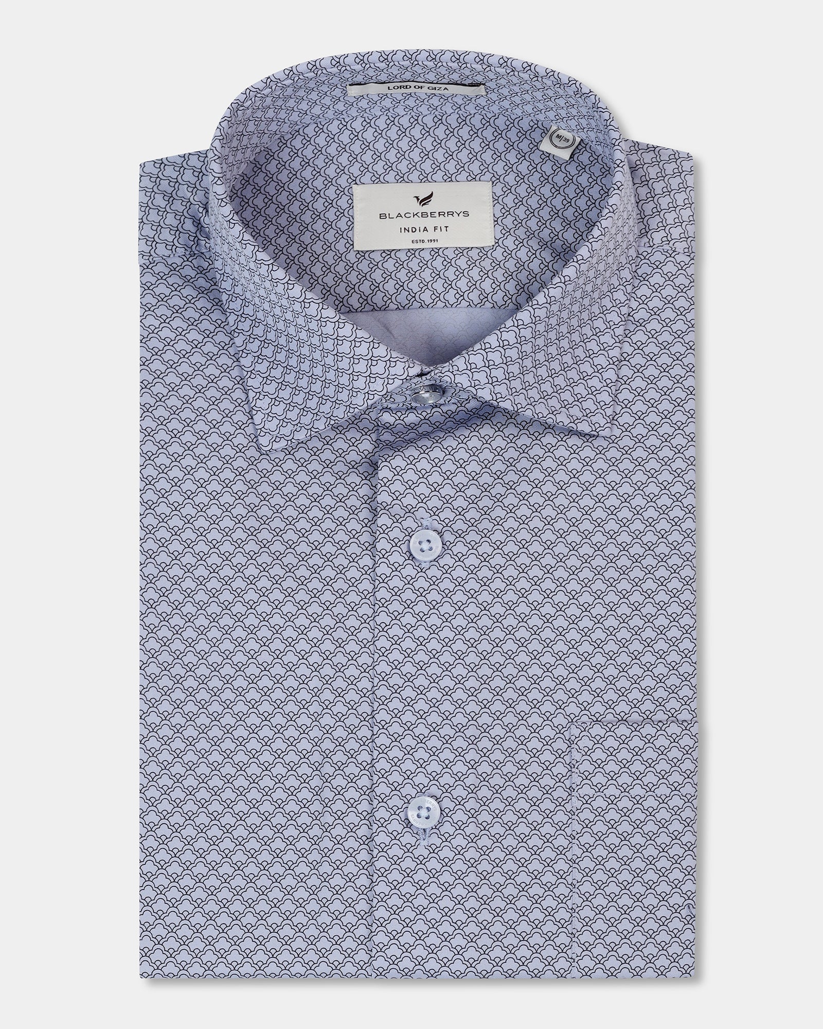 Blue Printed Shirt - Alfonzo