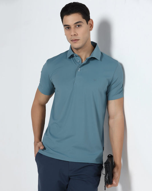 Blue TechPro Textured Polo - Hina