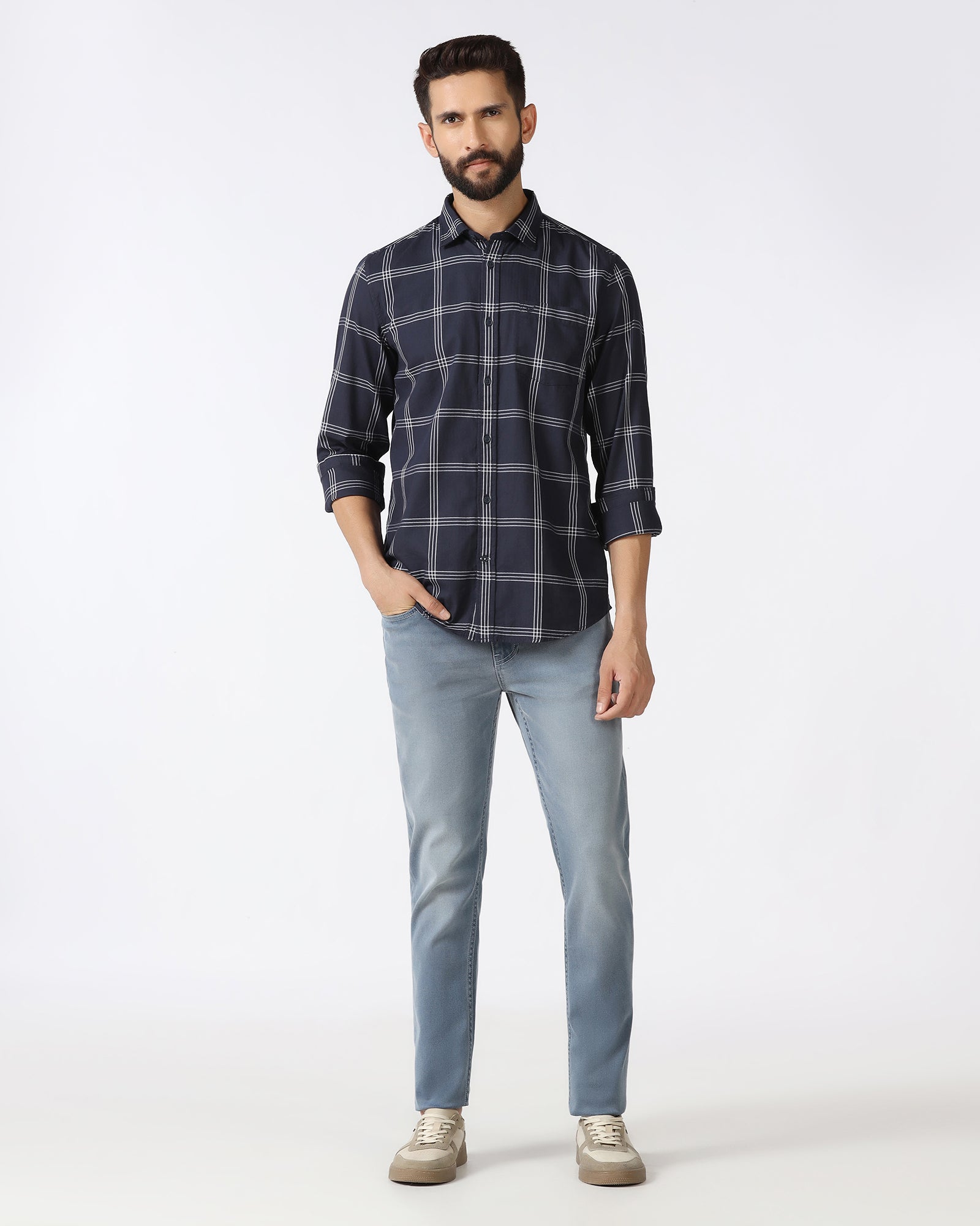 Blue Check Shirt - Artem