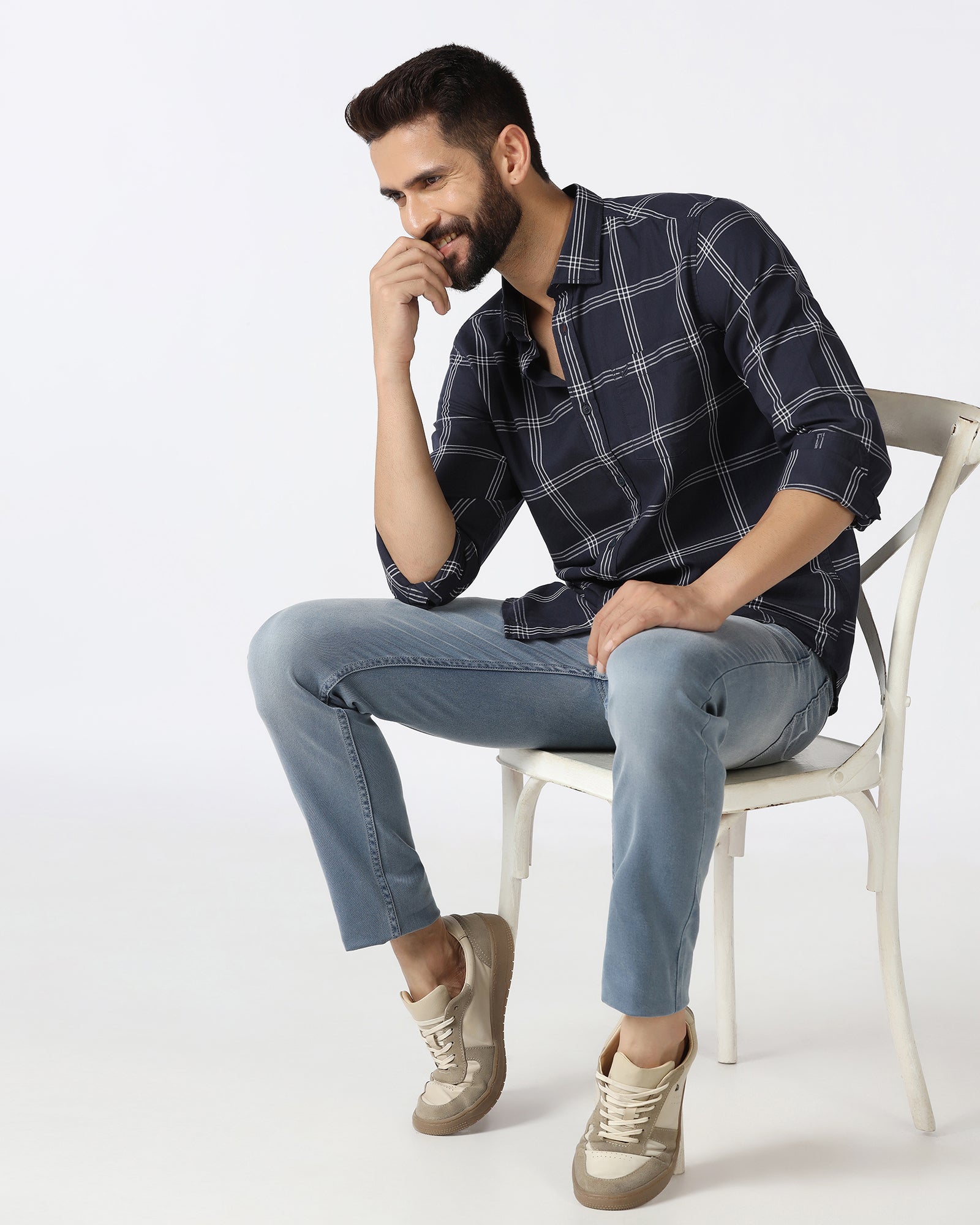 Blue Check Shirt - Artem