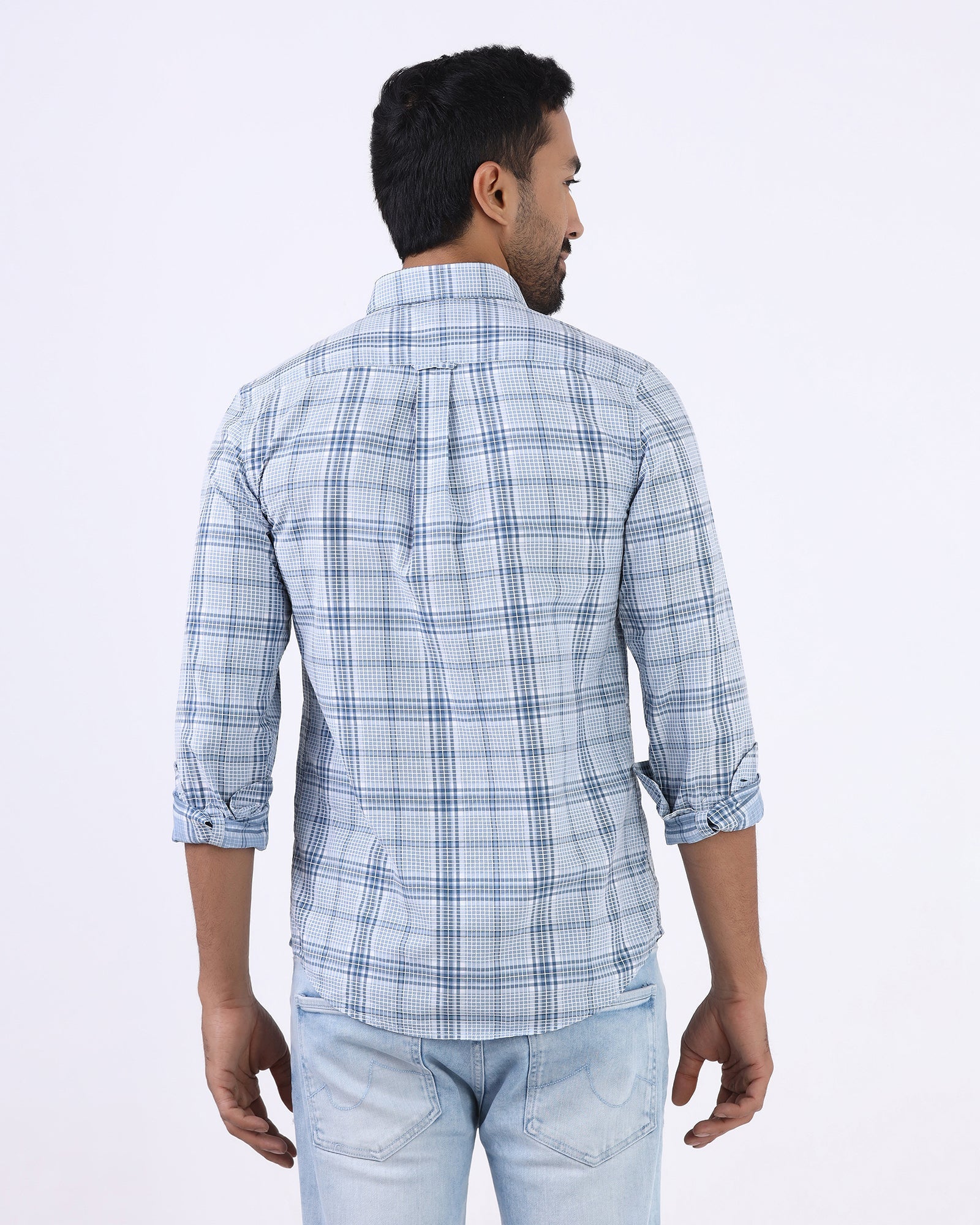 Blue Check Shirt - Farlen