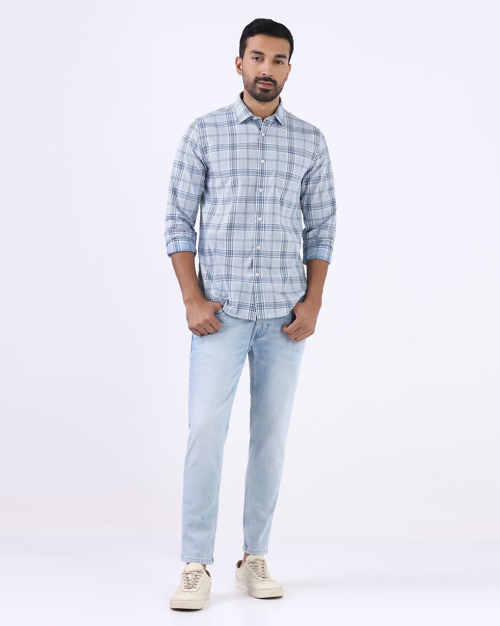 Blue Check Shirt - Farlen