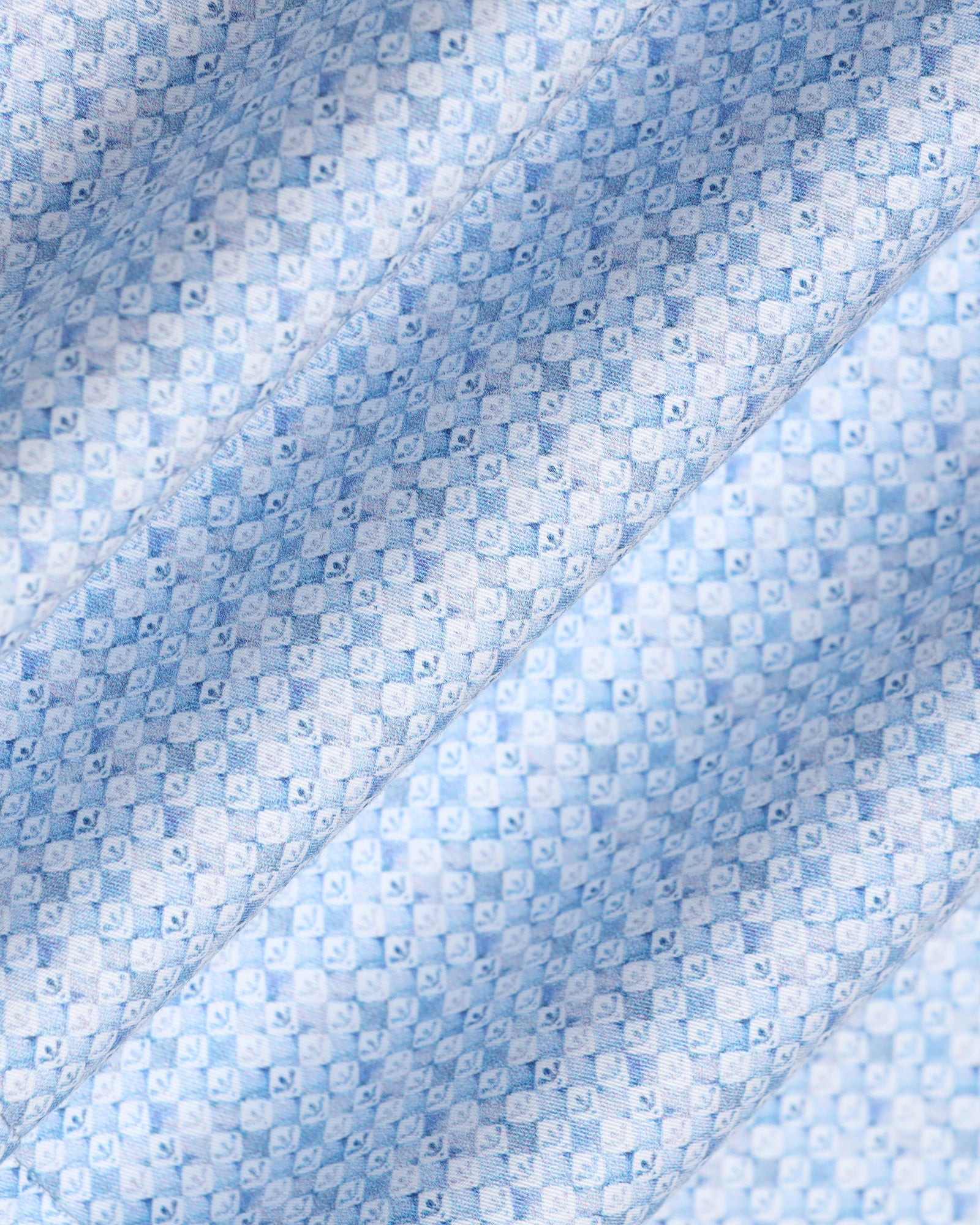 Blue Half Sleeve Printed Shirt - Nicole