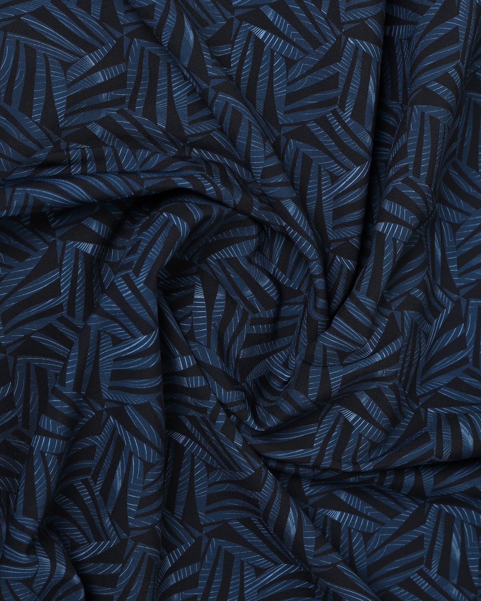 Blue Half Sleeve TechPro Printed Shirt - Reneos