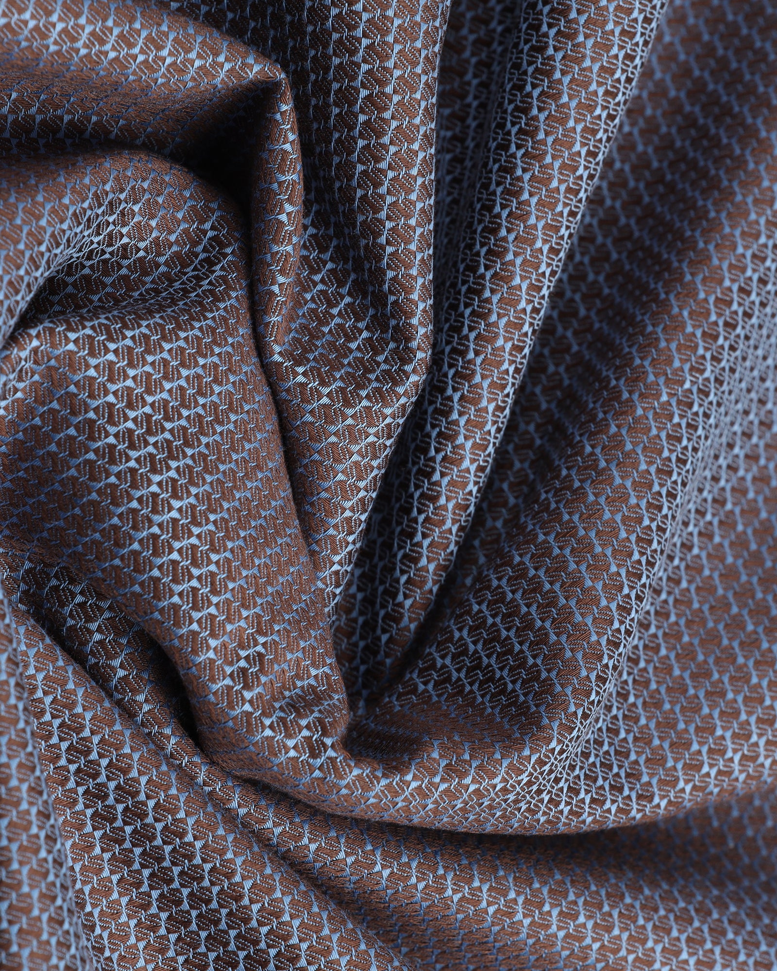 Blue Half Sleeve Textured Shirt - Recite