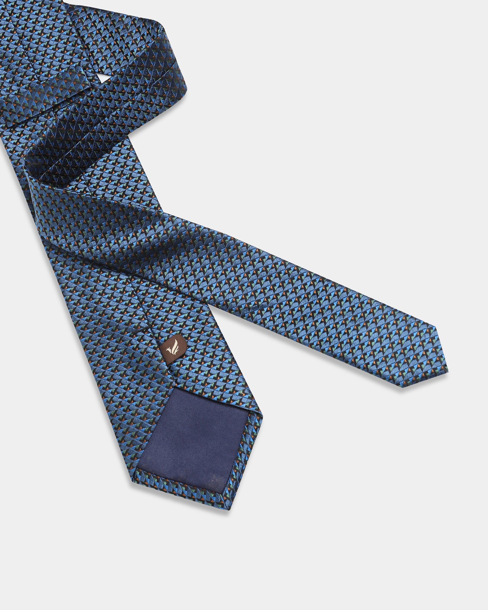 Blue Silk Jacquard Tie - Barclay