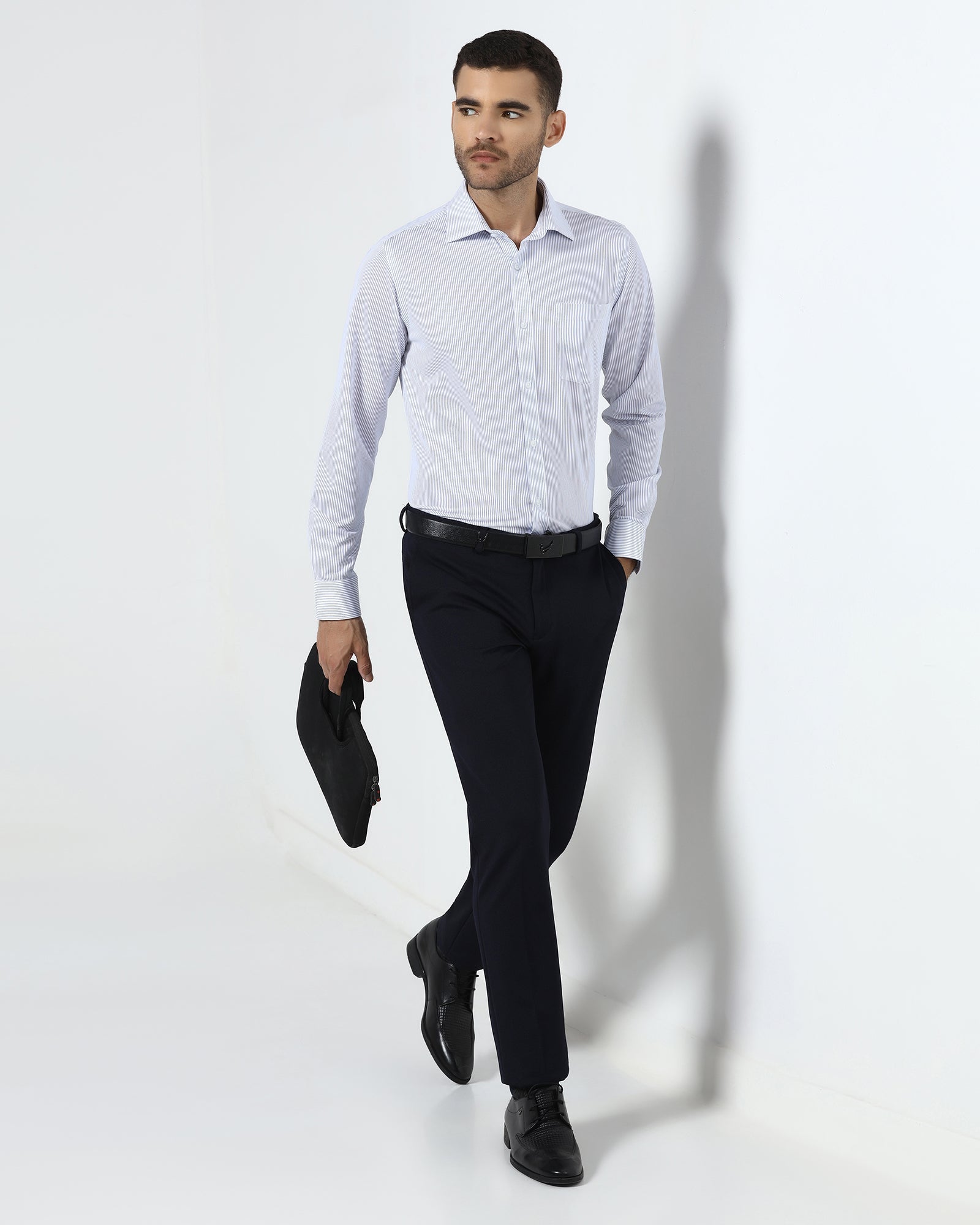 Blue Non Iron Stripe Shirt - Epic E