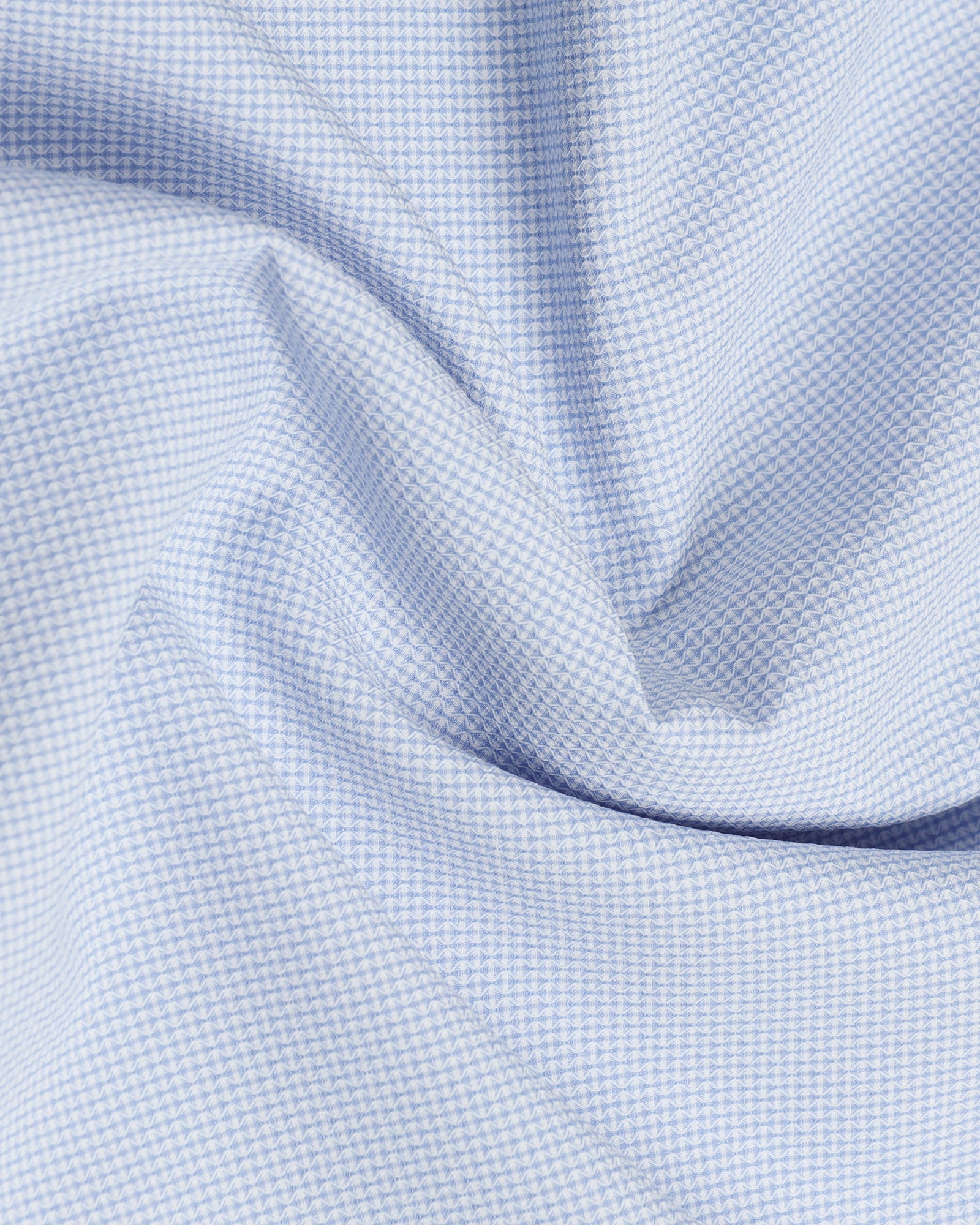 Blue Non Iron Textured Shirt - Russel