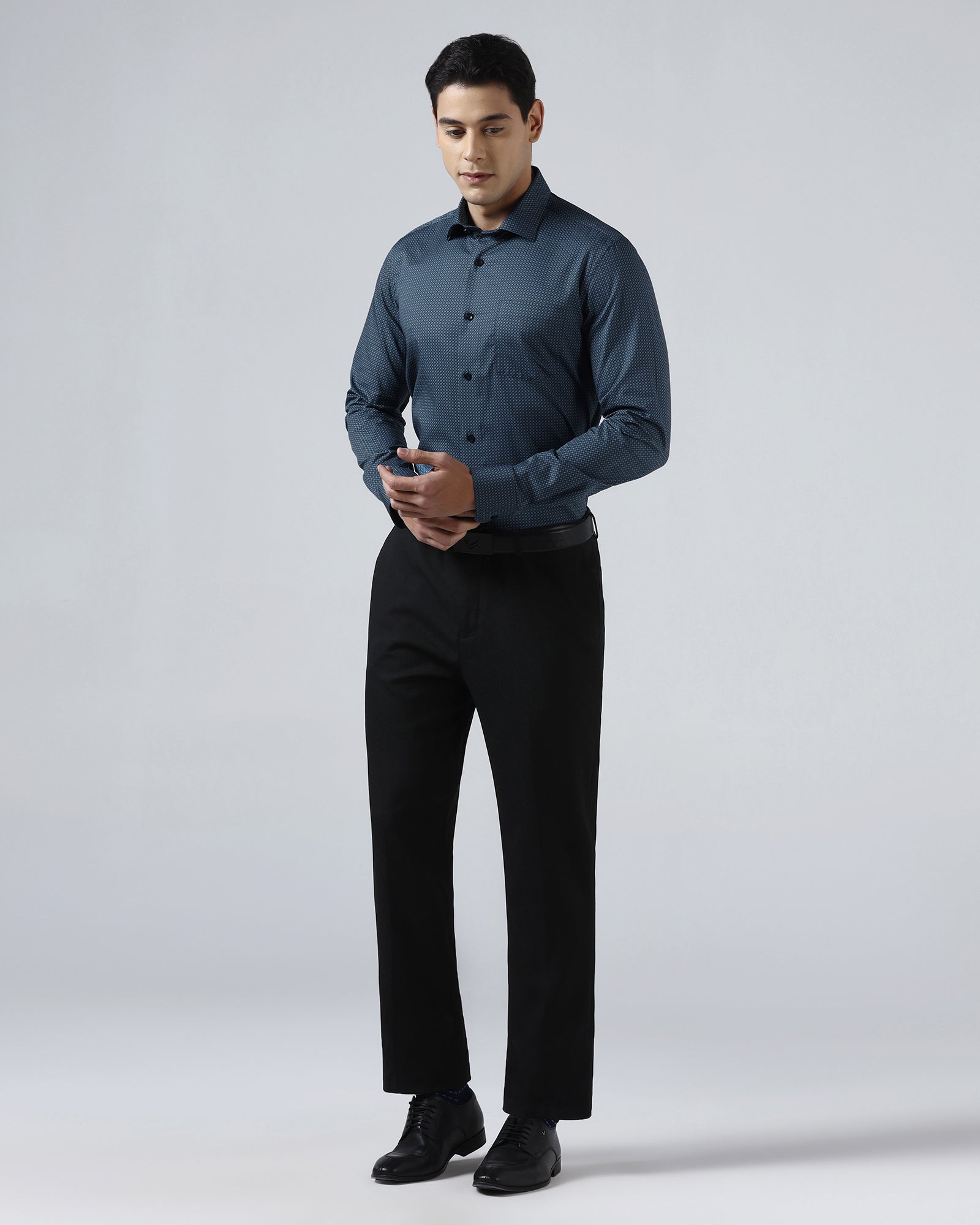 Blue Printed Shirt - Addo