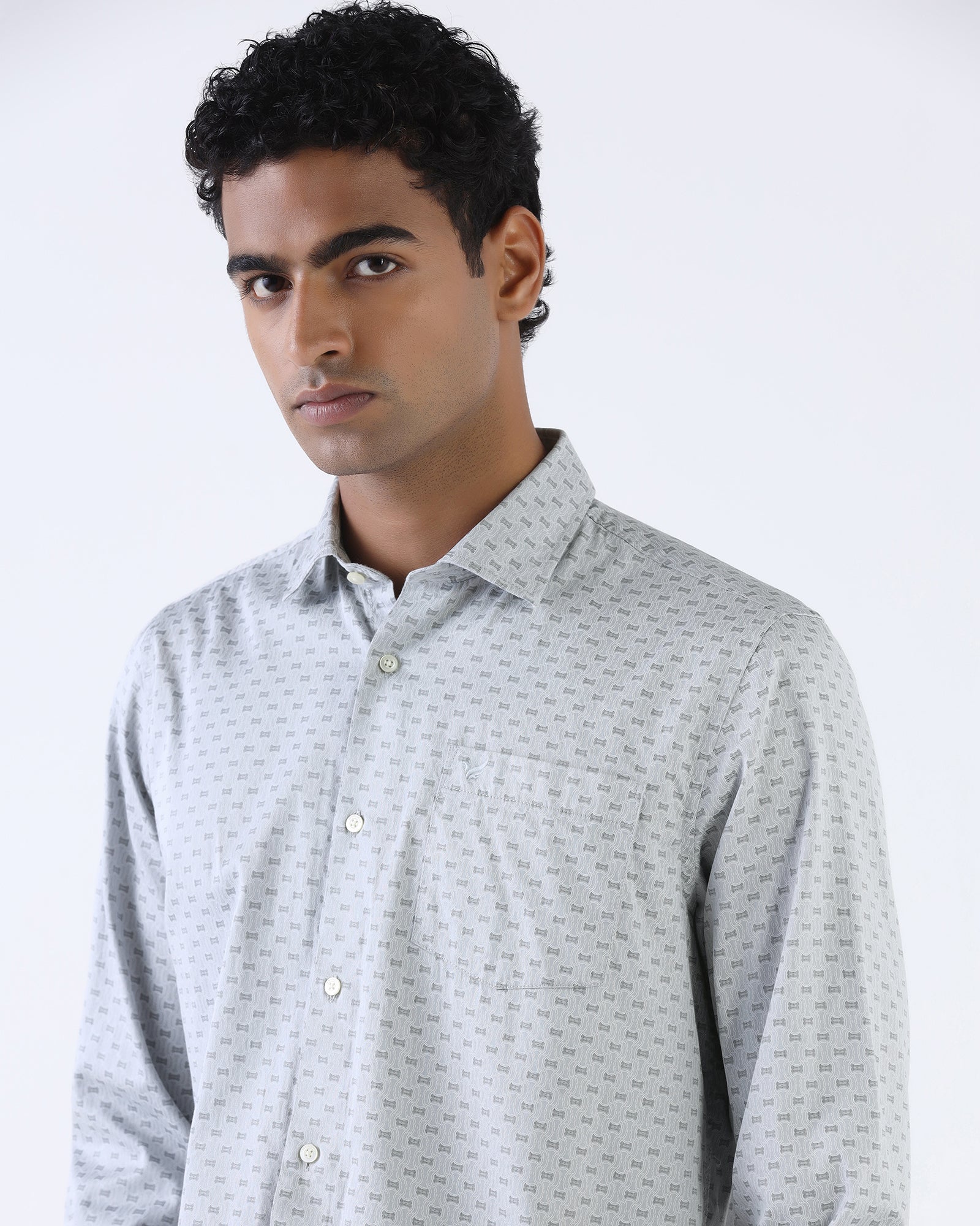 Blue Printed Shirt - Bedaf